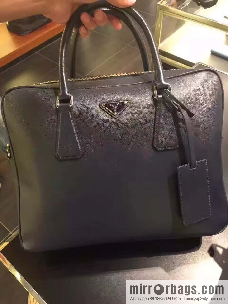 PRADA Classic Briefcase 0891 Black