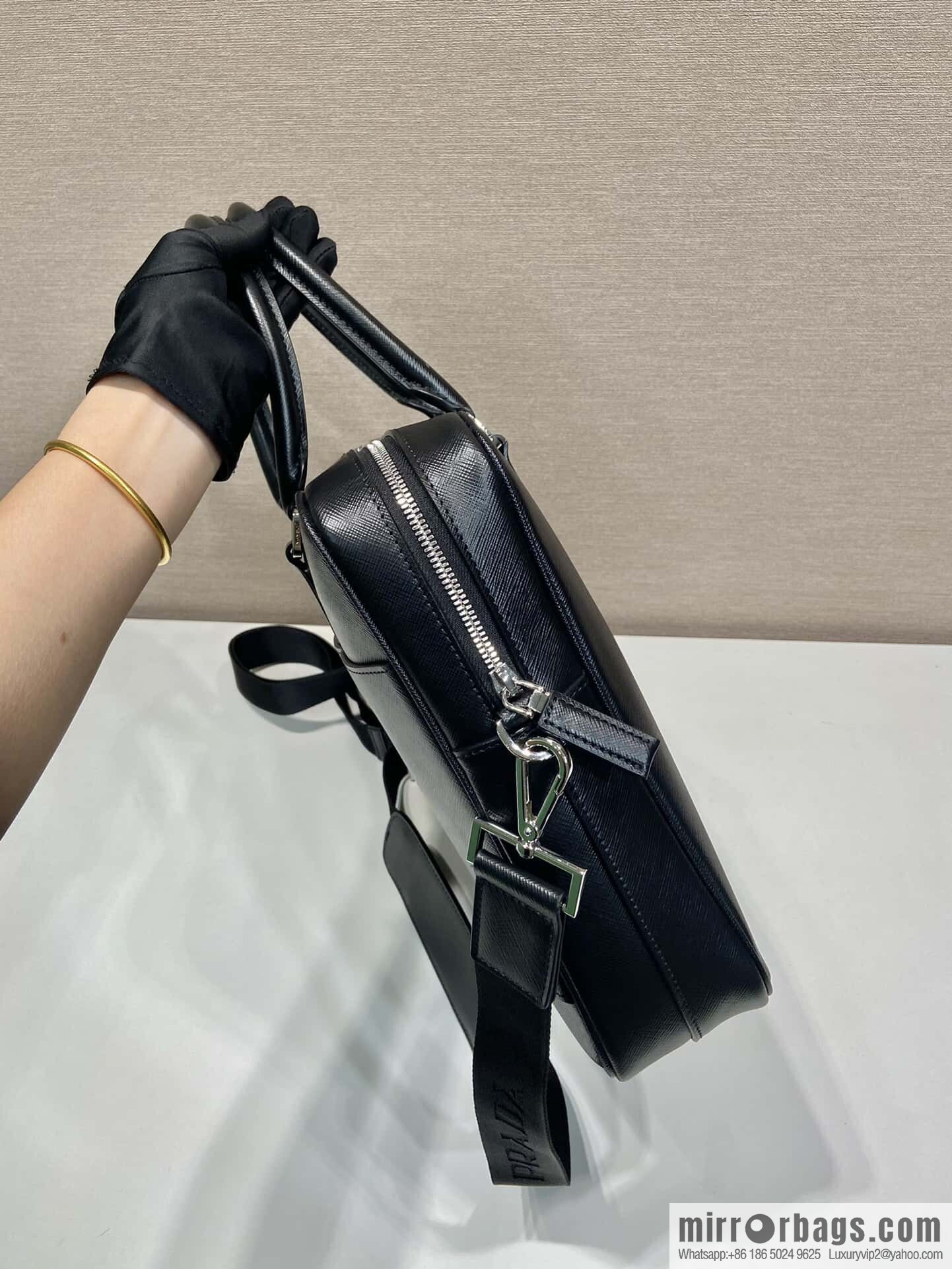 PRADA Classic Briefcase 0891 Black