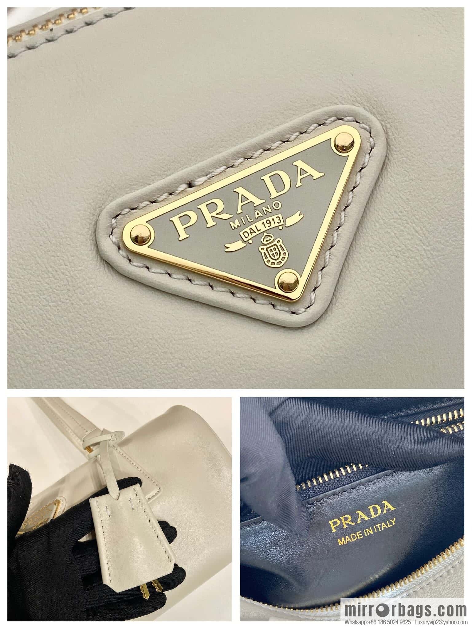 PRADA 🎉 padlock women 🎉 1BB127 new 🎉🎉 white