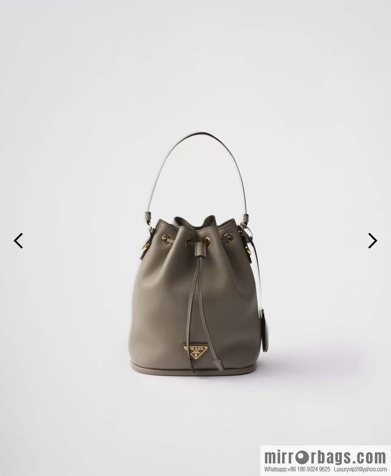 PRADA 🎉 calfskin bucket bag 🎉 1BE067 new product🎉🎉