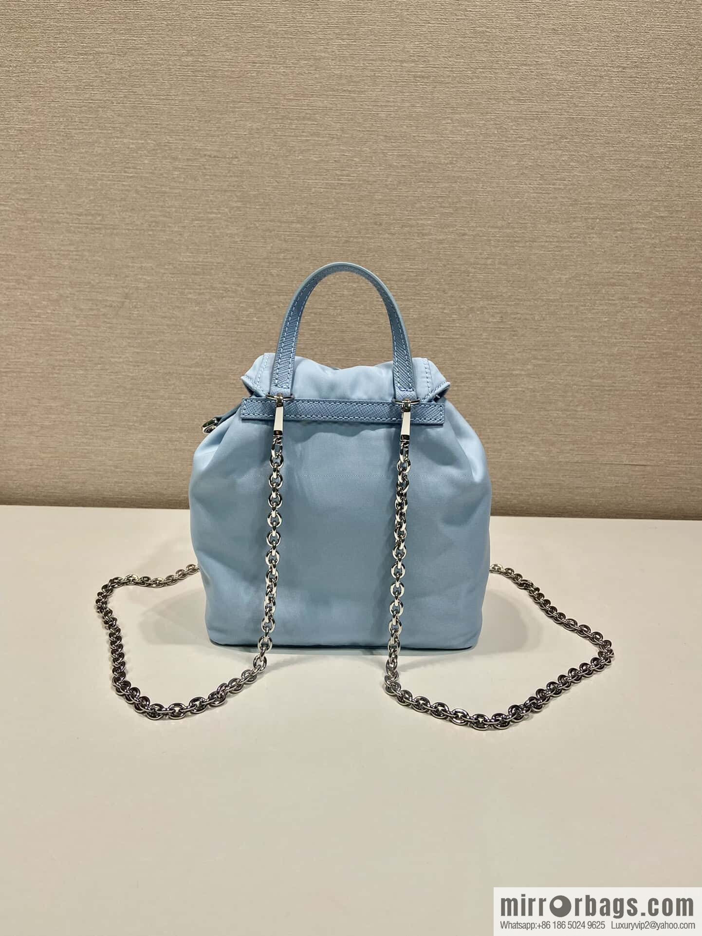 PRADA 🎉 Mini Backpack 🎉 1BH029 Upgraded 🎉🎉 Blue
