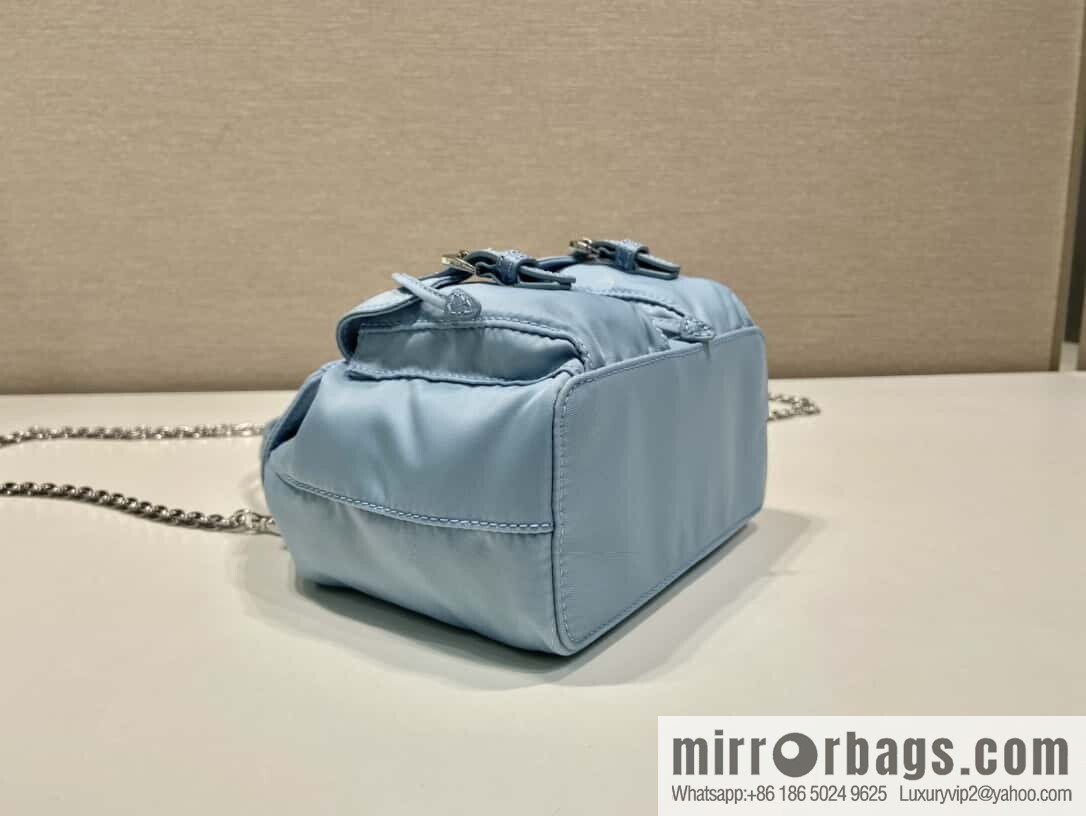 PRADA 🎉 Mini Backpack 🎉 1BH029 Upgraded 🎉🎉 Blue