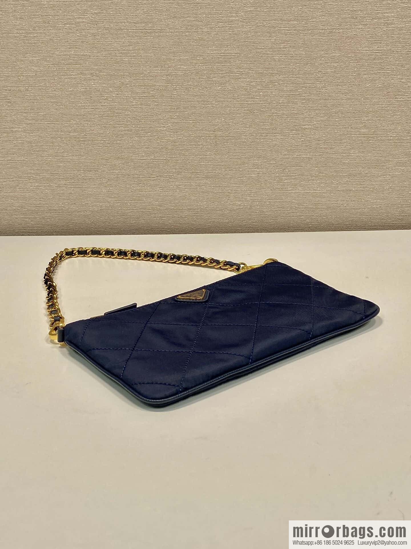 PRADA 🎉 Embroidered Hobo 🎉 1 Nl 054 Underarm Bag 🎉🎉 Blue