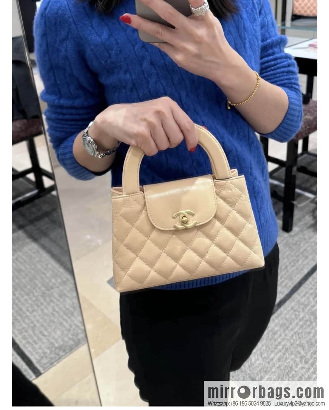 𝐂𝐡𝐚𝐧𝐞𝐥 𝟐𝟓𝐜 early spring new color, milk tea color/large 💛 AS4416