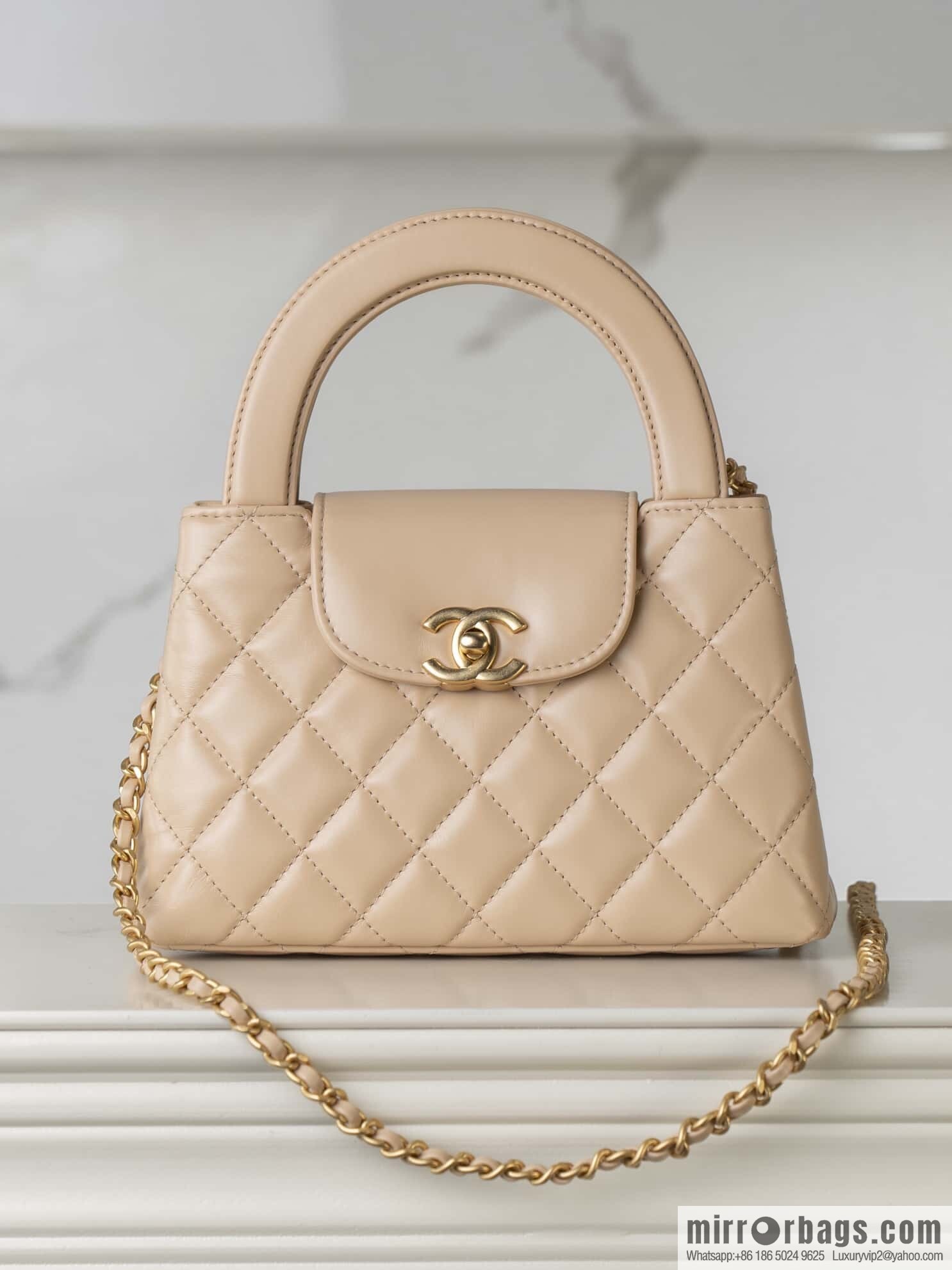 𝐂𝐡𝐚𝐧𝐞𝐥 𝟐𝟓𝐜 early spring new color, milk tea color/large 💛 AS4416