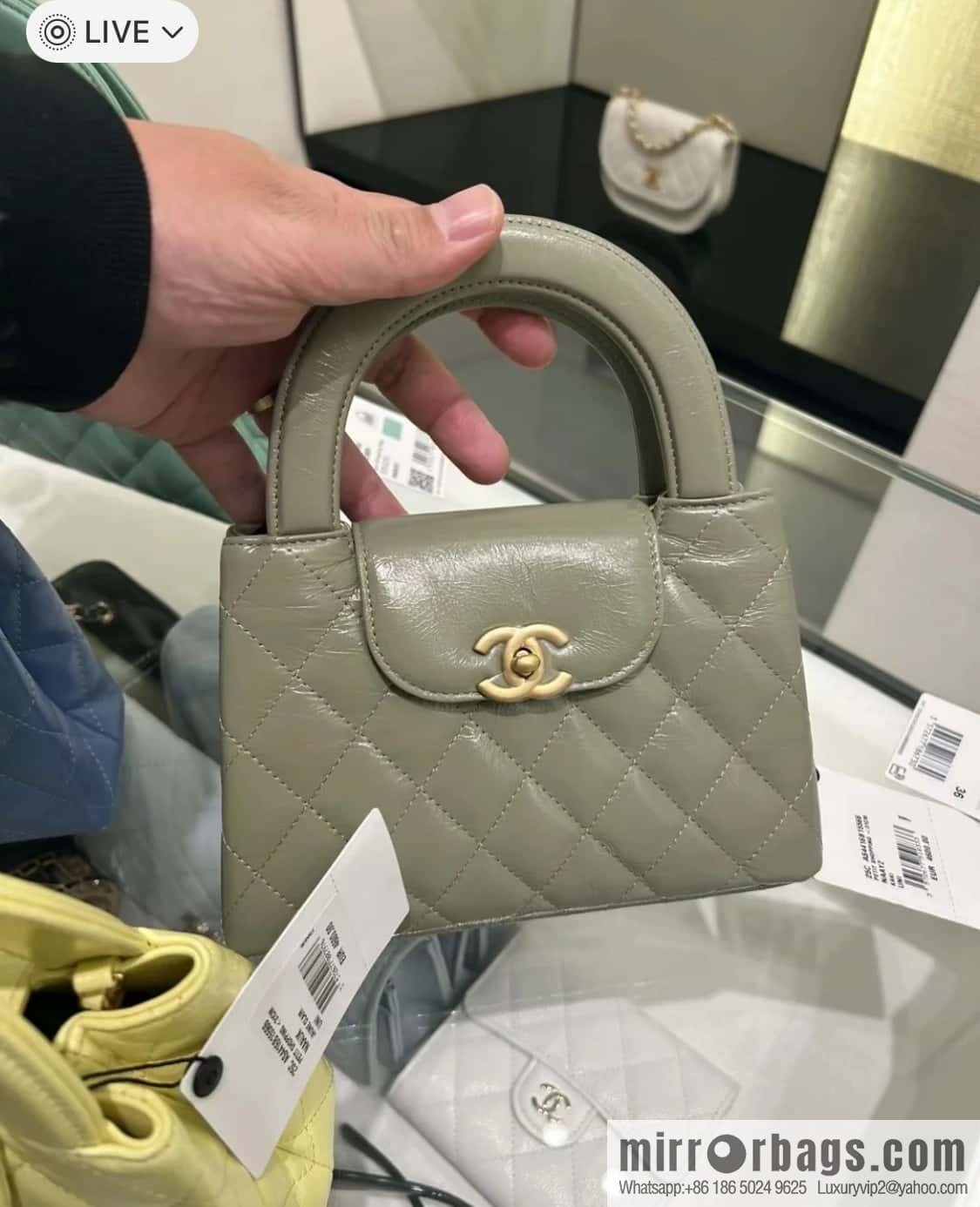 ππ‘ππ§ππ₯ πππ Avocado Green Handle Bag/Large π₯ AS4416