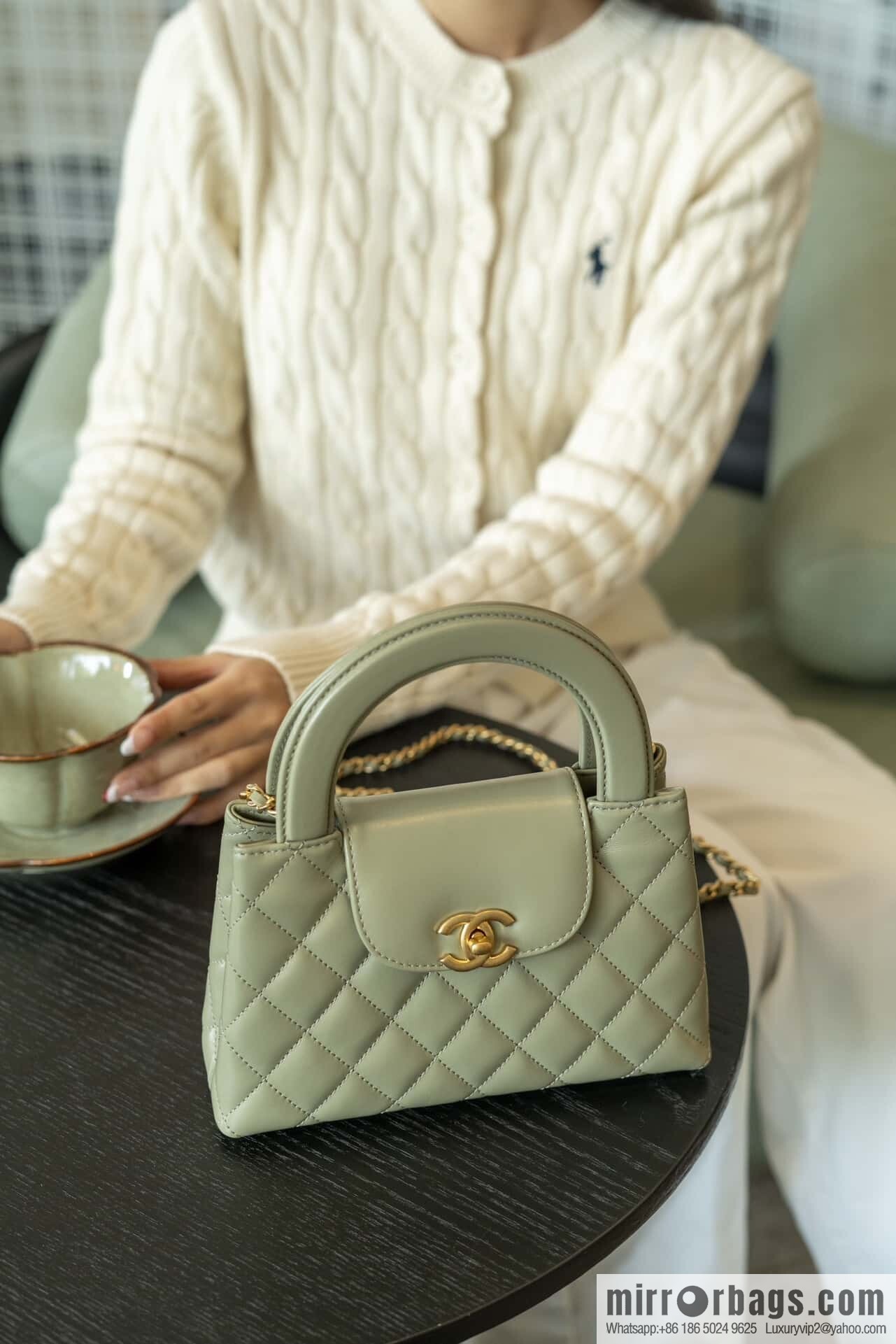 ππ‘ππ§ππ₯ πππ Avocado Green Handle Bag/Large π₯ AS4416