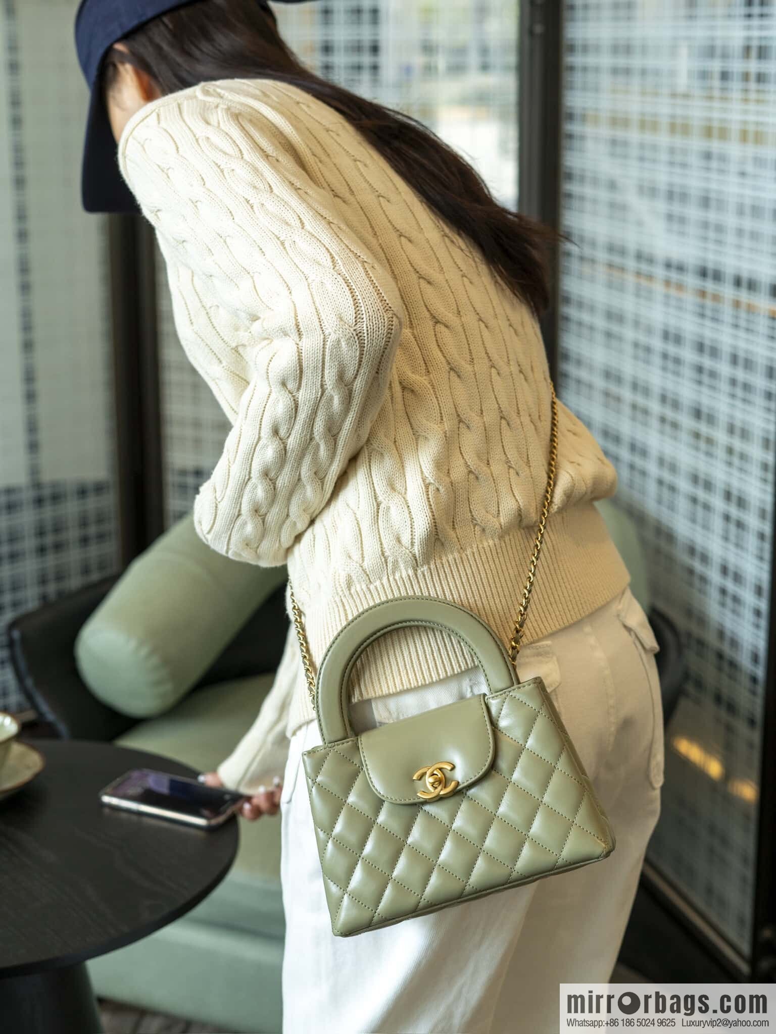 ππ‘ππ§ππ₯ πππ Avocado Green Handle Bag/Large π₯ AS4416