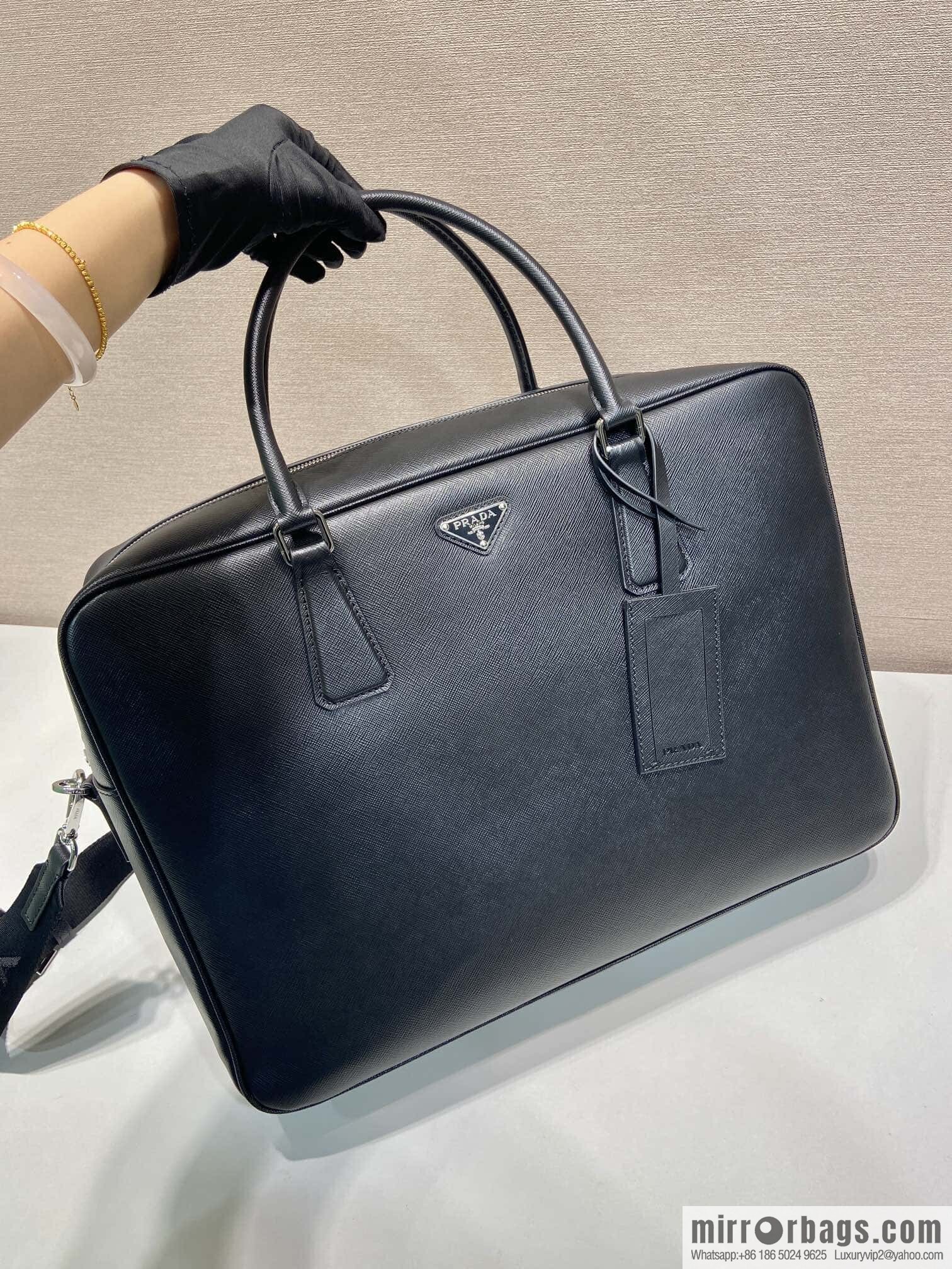 PRADA 🎉 King Briefcase 🎉 2VE026 Thickened Edition🎉🎉
