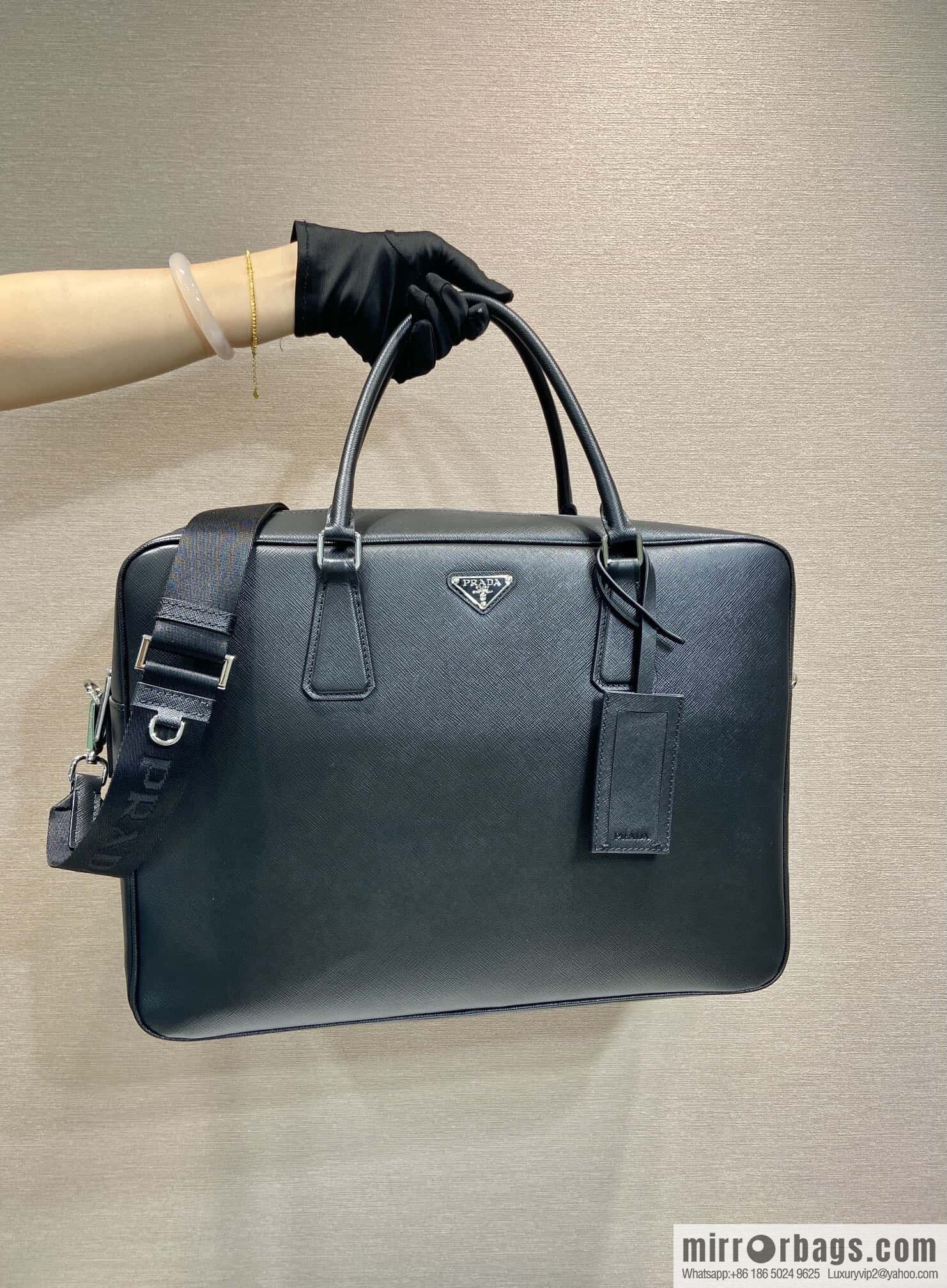 PRADA 🎉 King Briefcase 🎉 2VE026 Thickened Edition🎉🎉