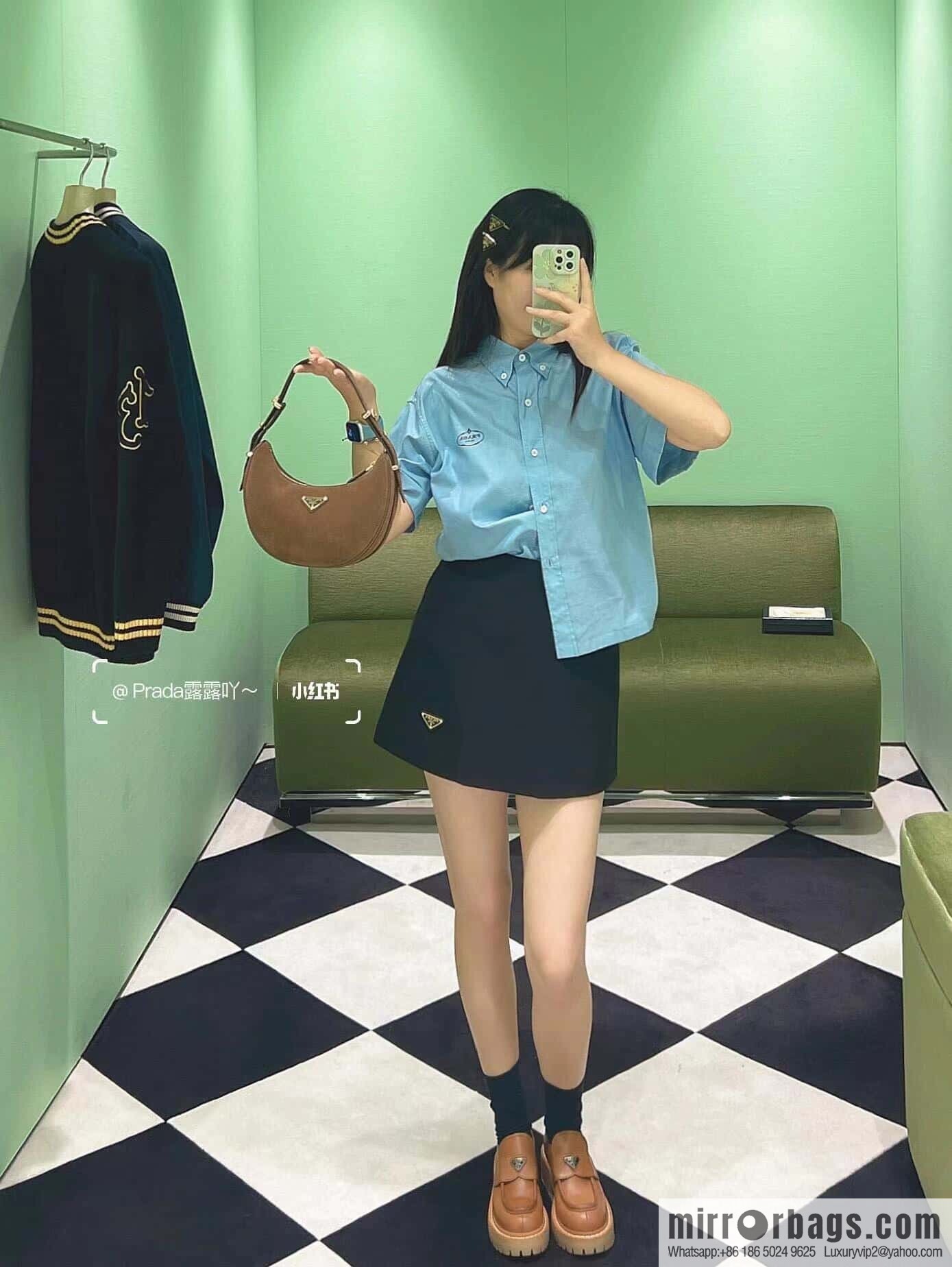 PRADA 🎉 Moon handbag 🎉 1BC194 fleece🎉🎉