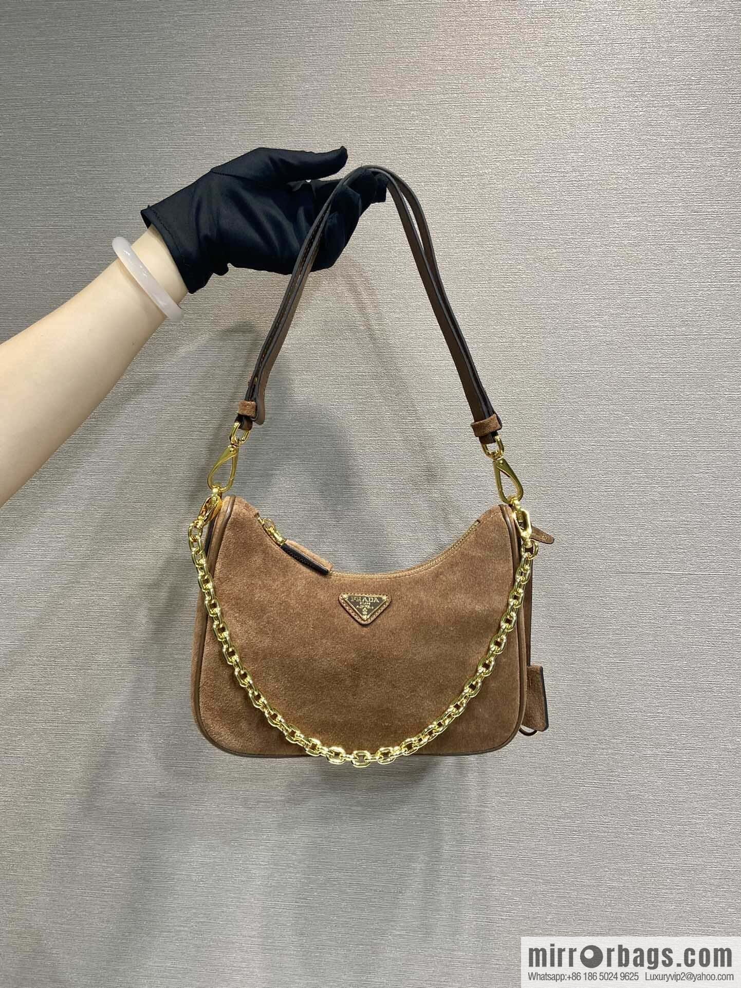 PRADA 🎉 Hobo 🎉 1 BC 204B Hand Carry/Underarm Bag/Crossbody Bag