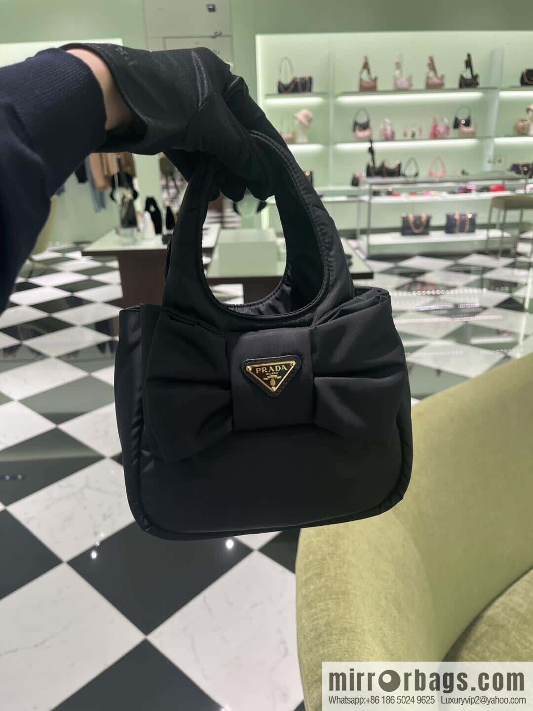 PRADA 🎉 bow 🎉 1BA359 vegetable basket🎉🎉