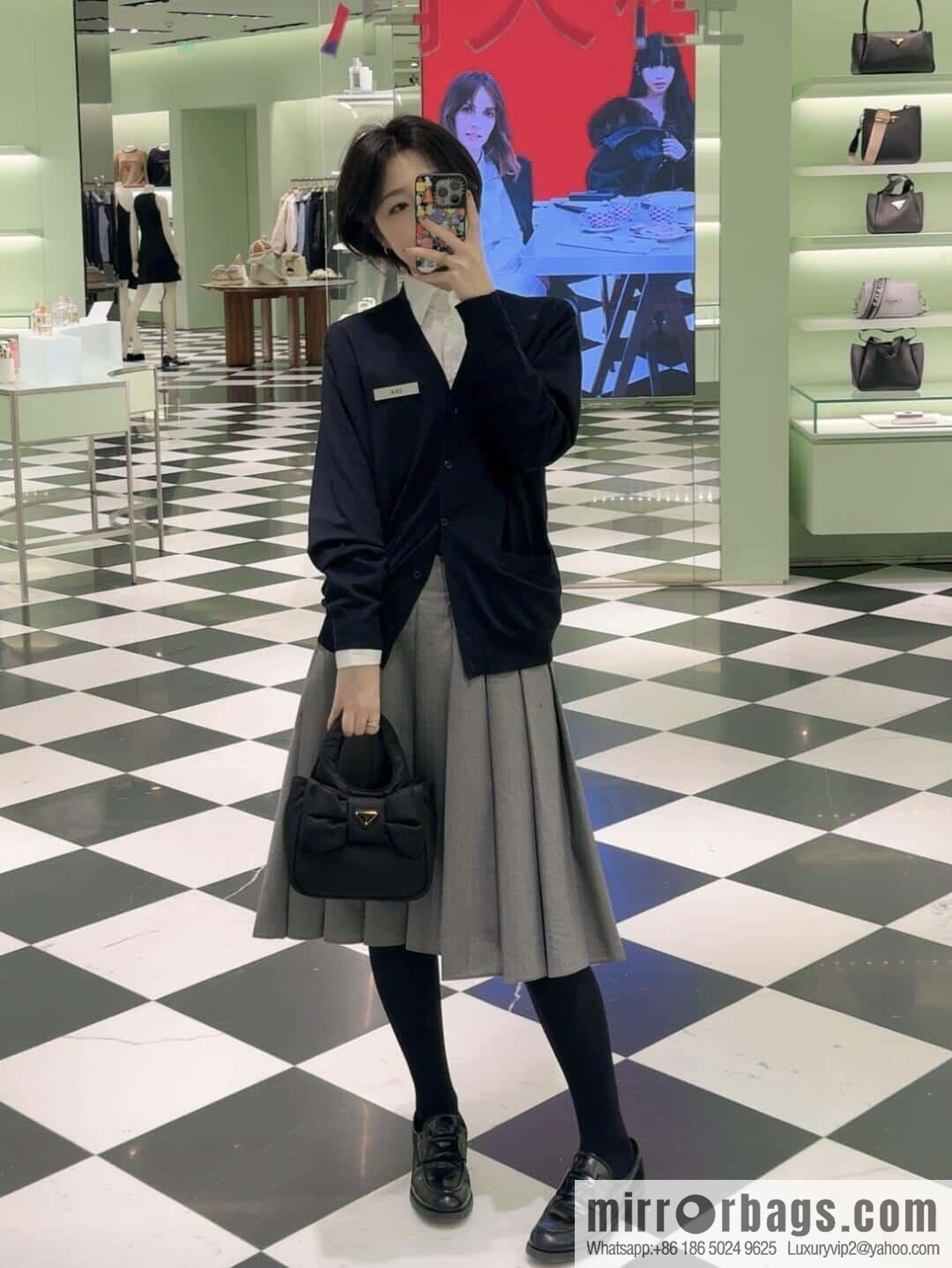 PRADA 🎉 bow 🎉 1BA359 vegetable basket🎉🎉