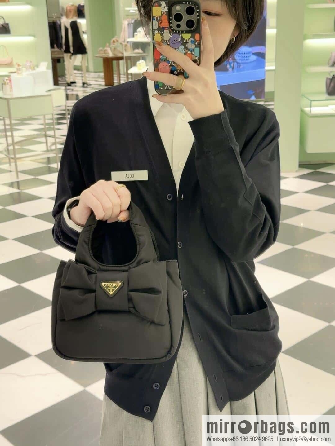 PRADA 🎉 bow 🎉 1BA359 vegetable basket🎉🎉