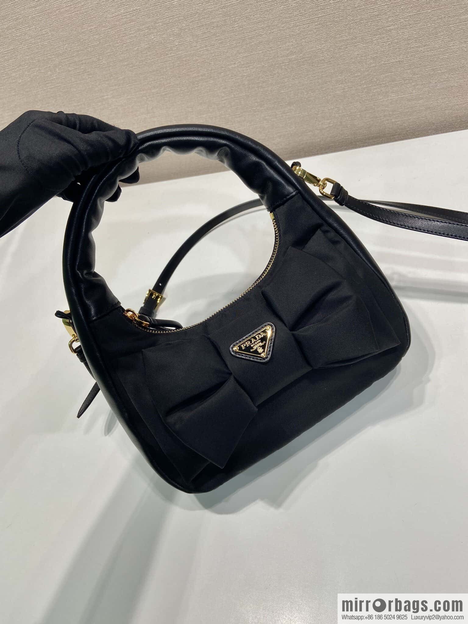 PRADA 🎉 bow 🎉 1BC241 armpit bag🎉🎉