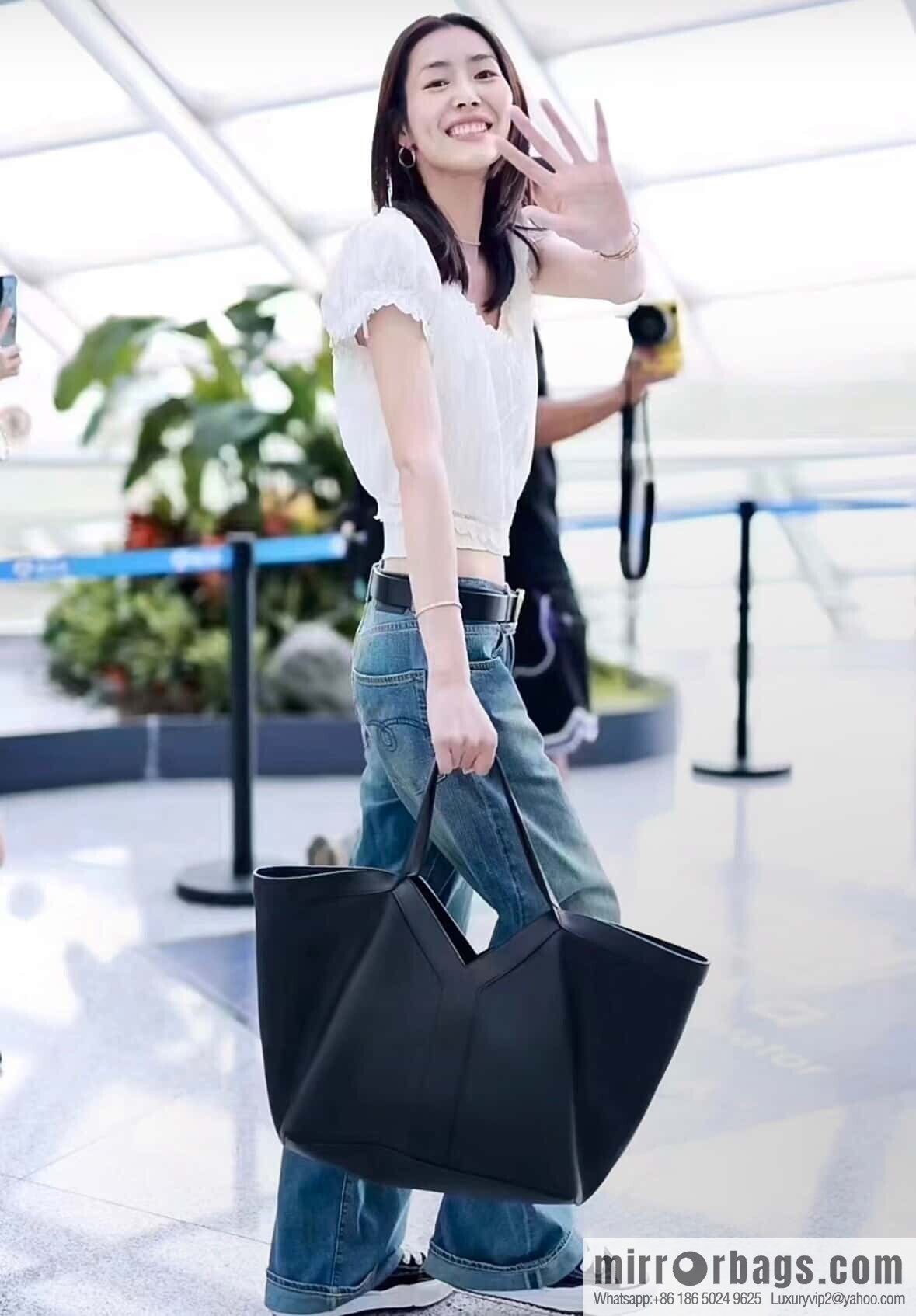 YSL 🆕 𝗪𝗛𝗬 𝗧𝗢𝗧𝗘 tote bag 🔥 817602 full leather black