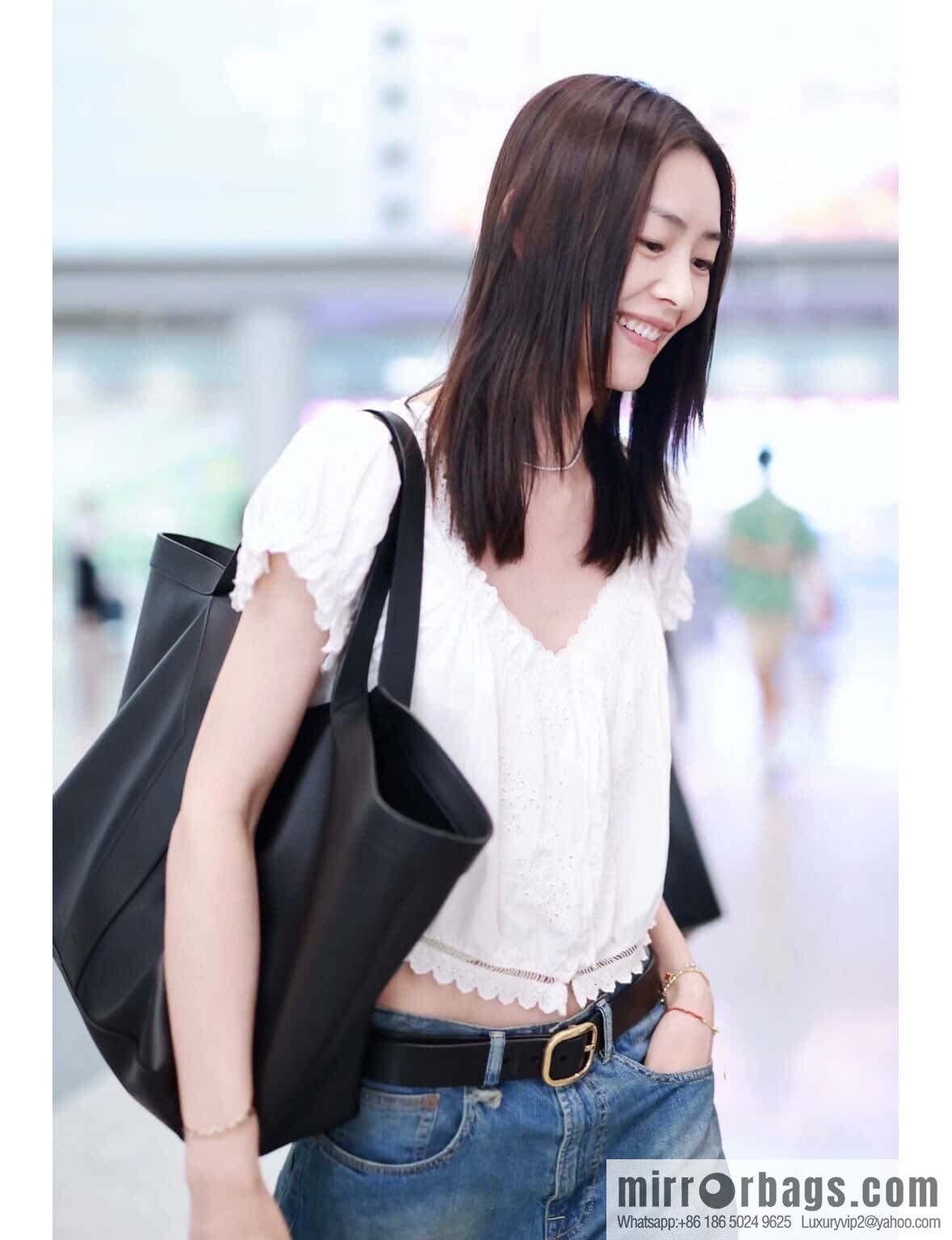 YSL 🆕 𝗪𝗛𝗬 𝗧𝗢𝗧𝗘 tote bag 🔥 817602 full leather black