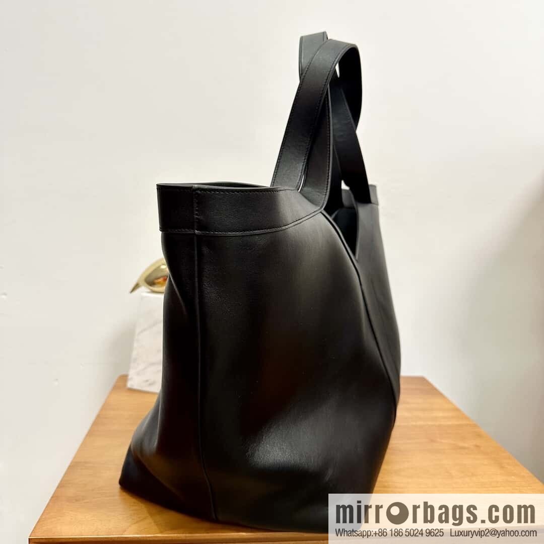 YSL 🆕 𝗪𝗛𝗬 𝗧𝗢𝗧𝗘 tote bag 🔥 817602 full leather black