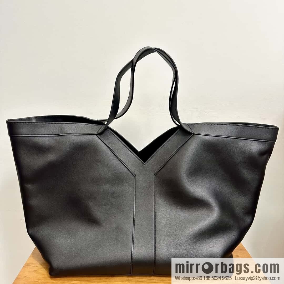 YSL 🆕 𝗪𝗛𝗬 𝗧𝗢𝗧𝗘 tote bag 🔥 817602 full leather black
