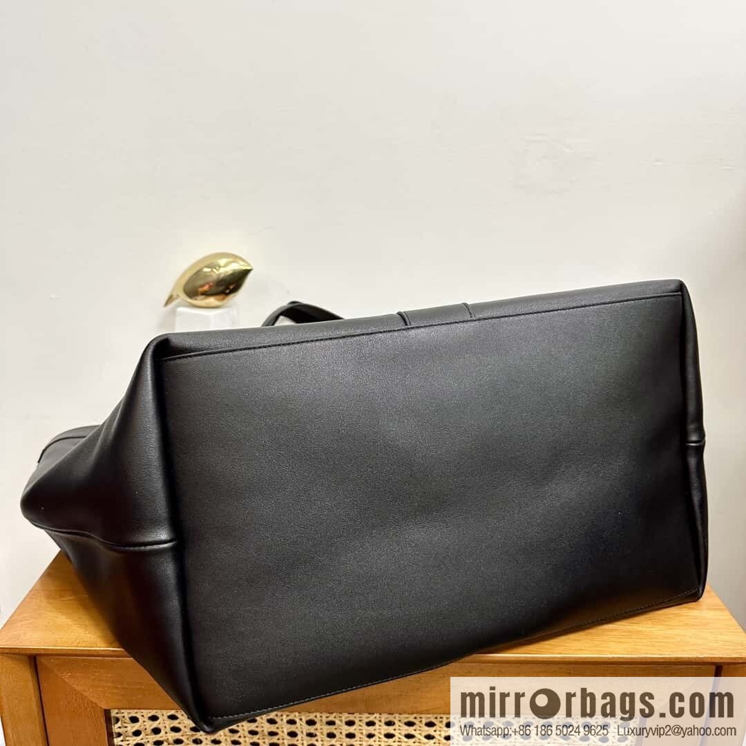 YSL 🆕 𝗪𝗛𝗬 𝗧𝗢𝗧𝗘 tote bag 🔥 817602 full leather black