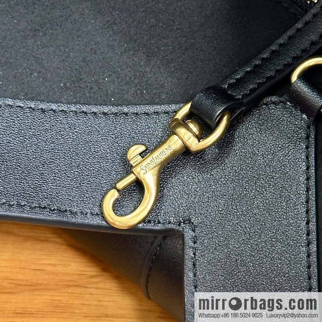 YSL 🆕 𝗪𝗛𝗬 𝗧𝗢𝗧𝗘 tote bag 🔥 817602 full leather black