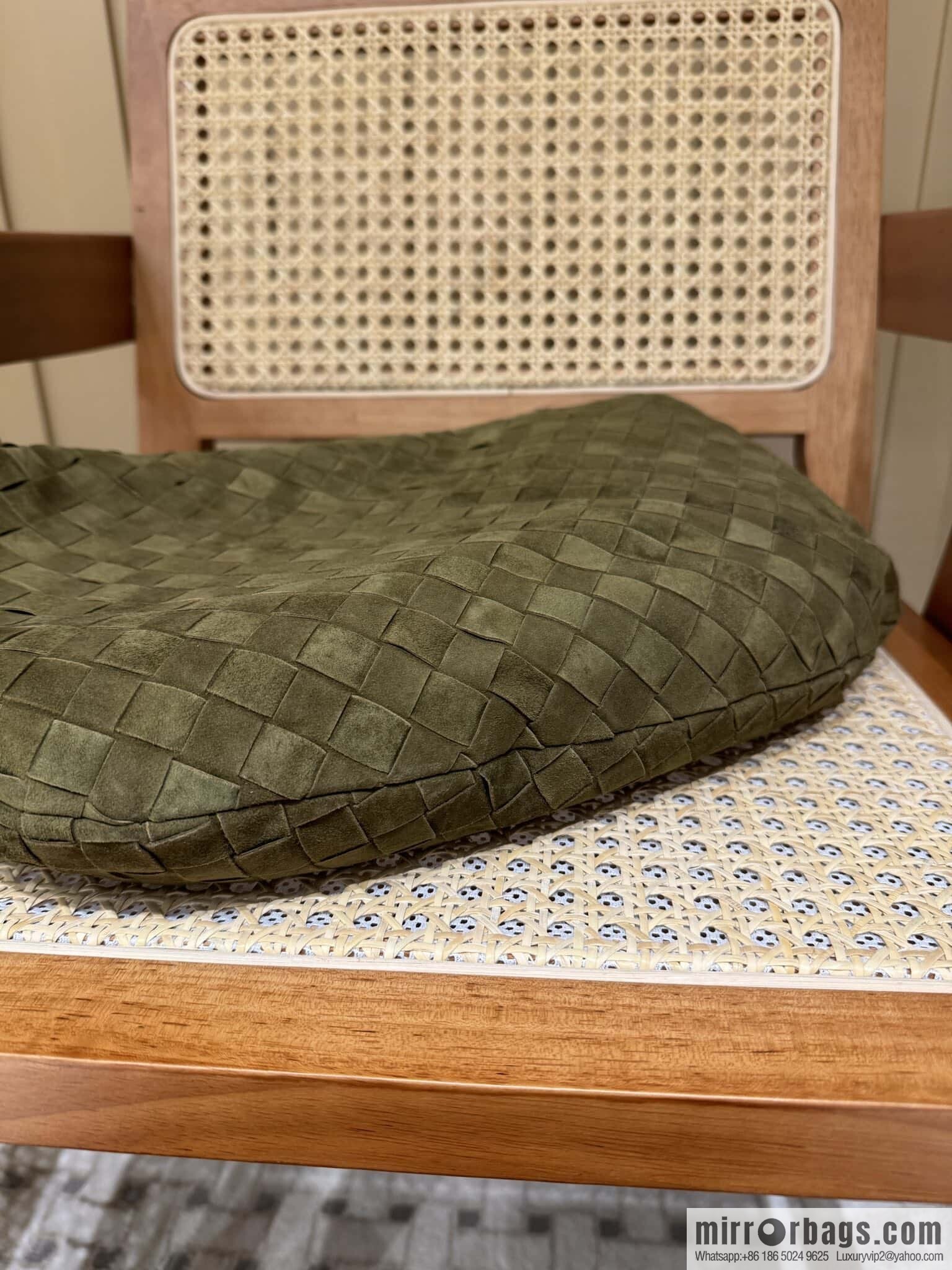 BV Jodie Shoulder Backpack 600261 Suede Olive Oil Green