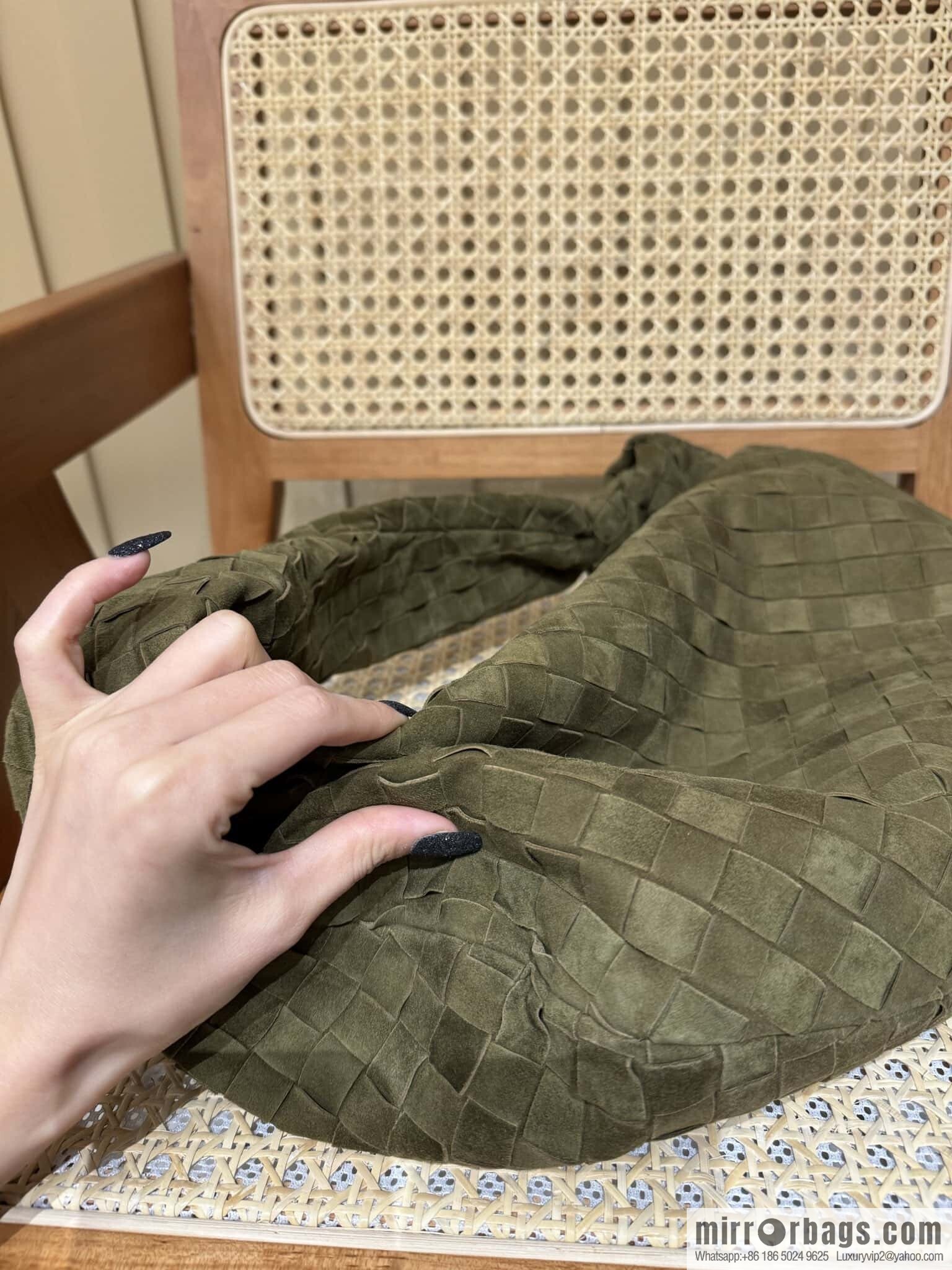 BV Jodie Shoulder Backpack 600261 Suede Olive Oil Green