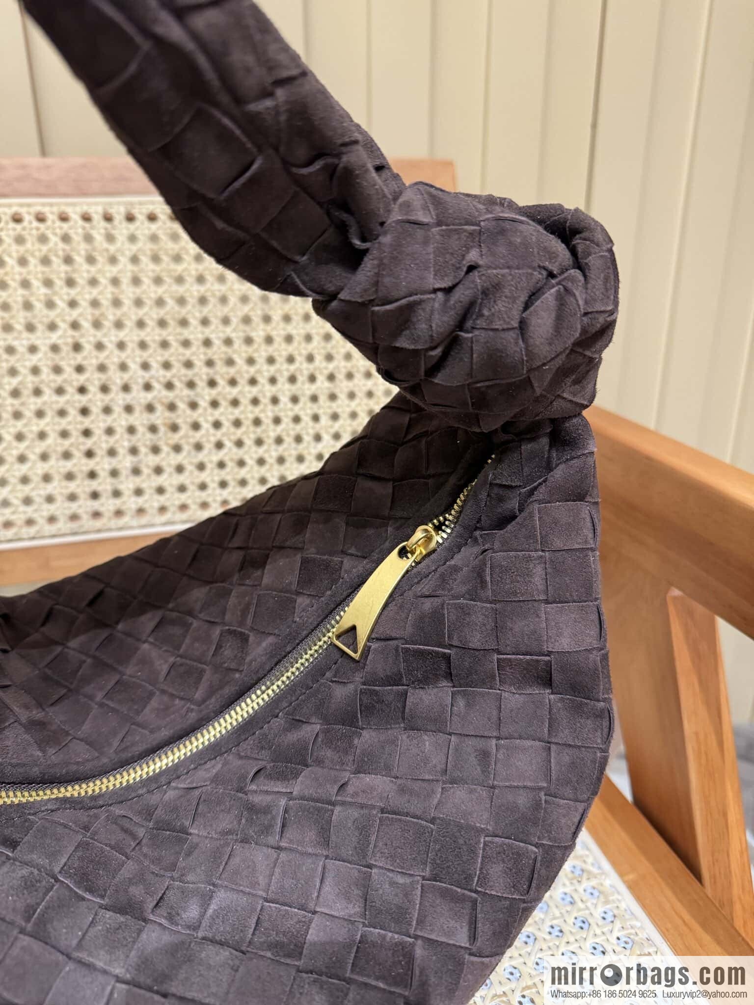 BV Jodie Shoulder Backpack 600261 Suede Chocolate Brown