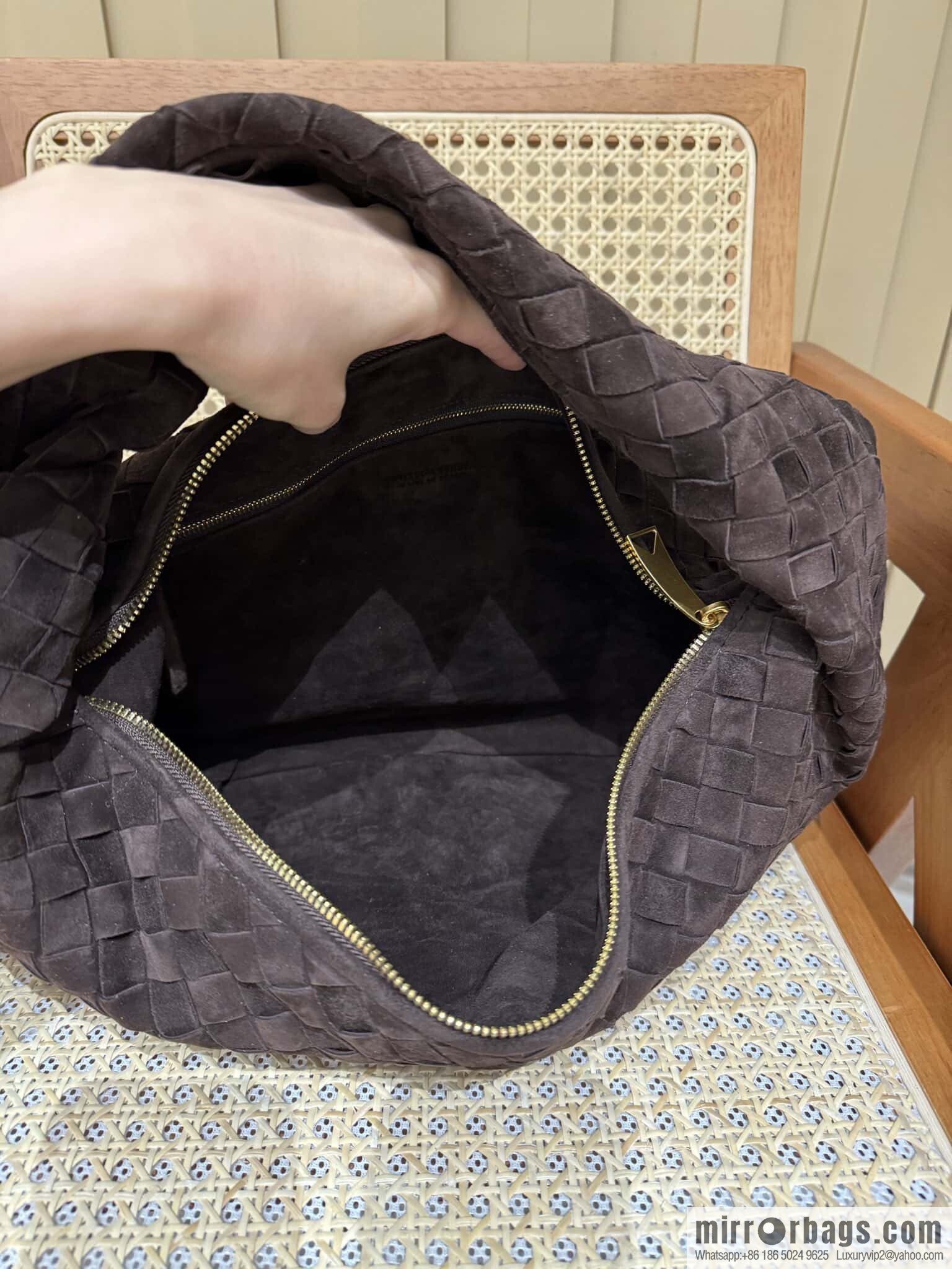 BV Jodie Shoulder Backpack 600261 Suede Chocolate Brown