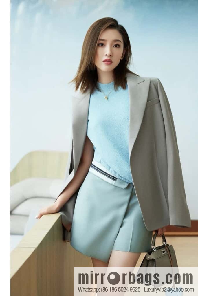 FENDI peekaboo new series I see you petite model number 80133As gray