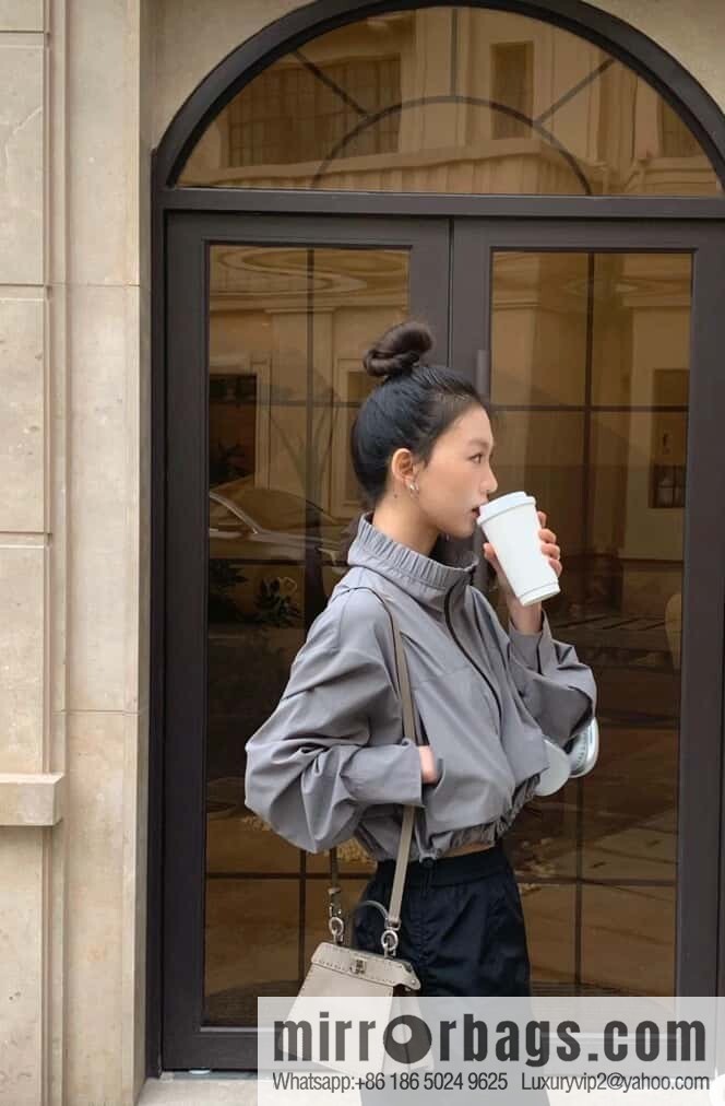 FENDI peekaboo new series I see you petite model number 80133As gray