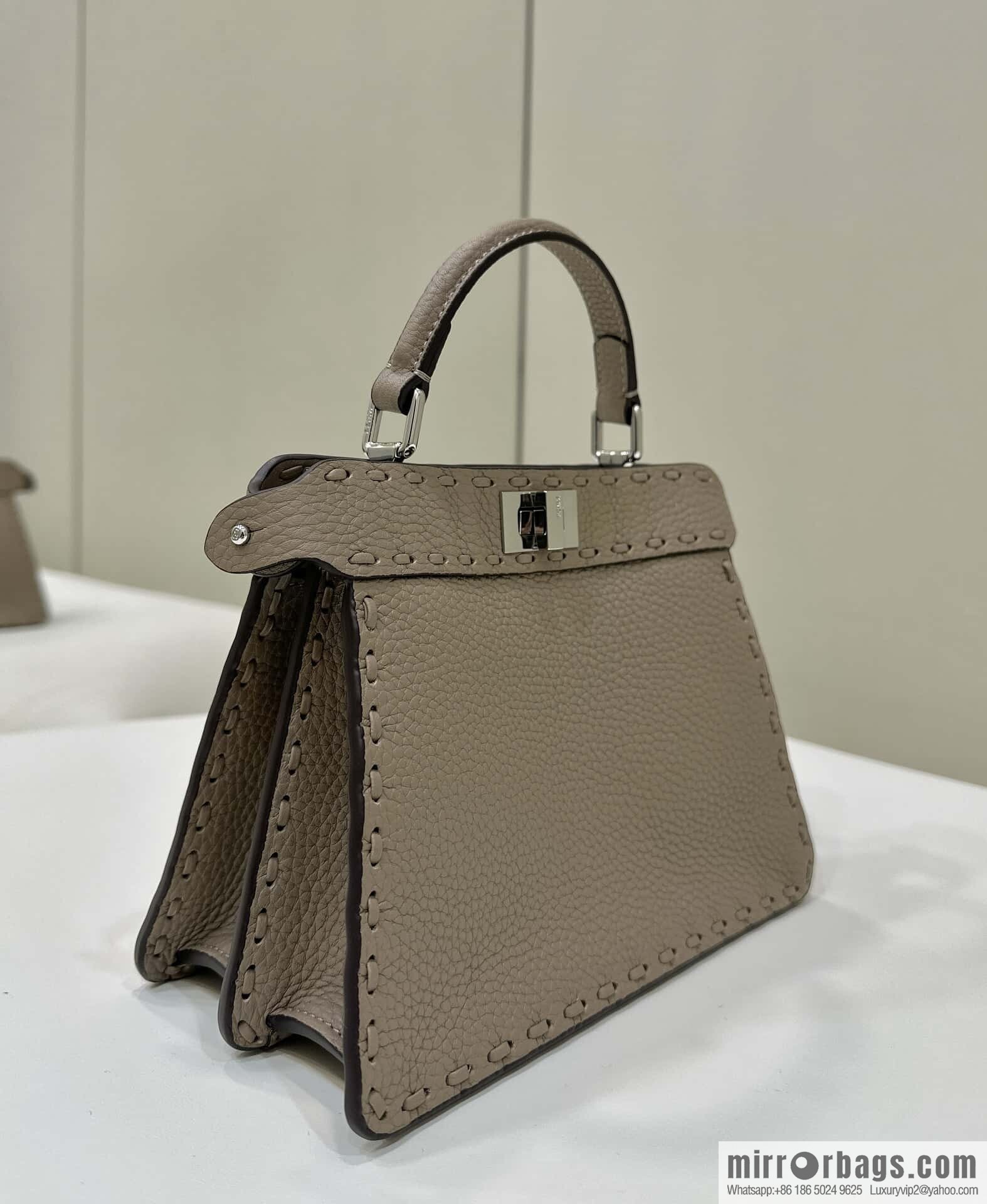 FENDI peekaboo new series I see you petite model number 80133As gray