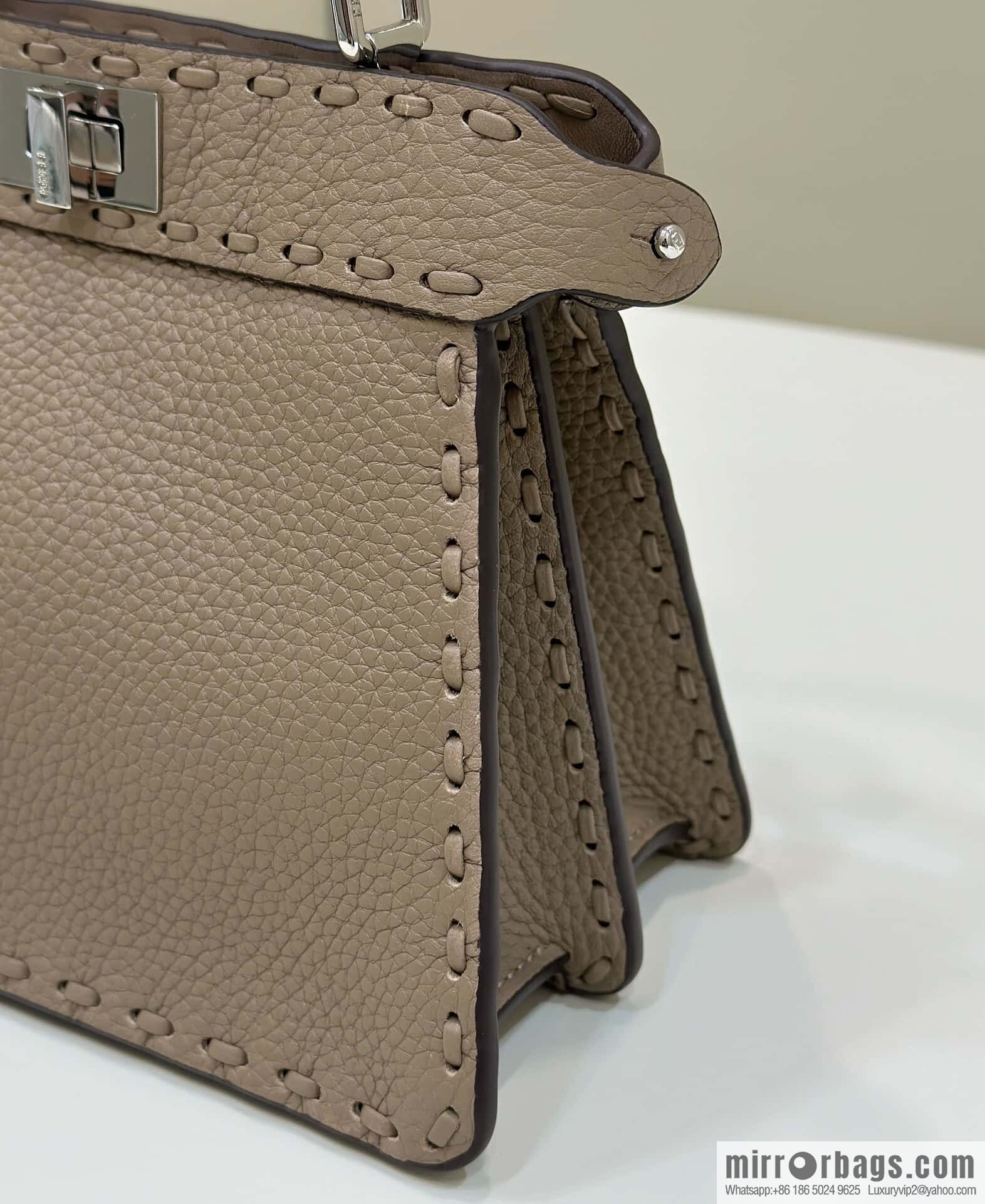 FENDI peekaboo new series I see you petite model number 80133As gray