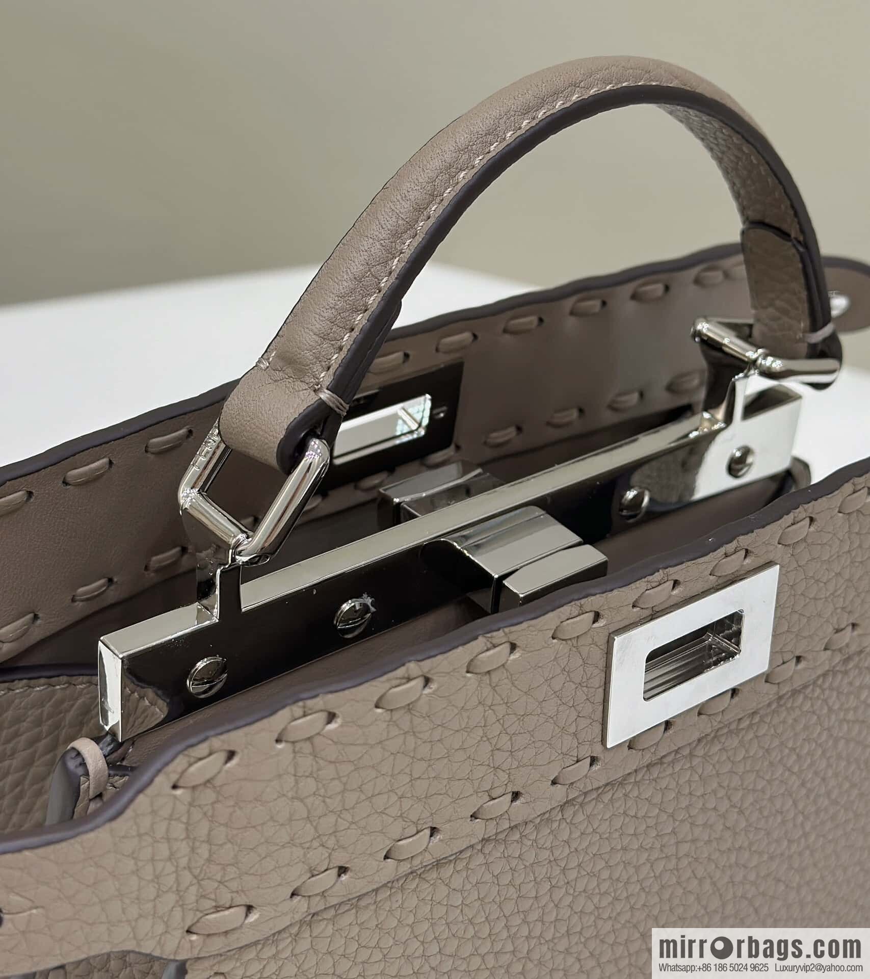 FENDI peekaboo new series I see you petite model number 80133As gray