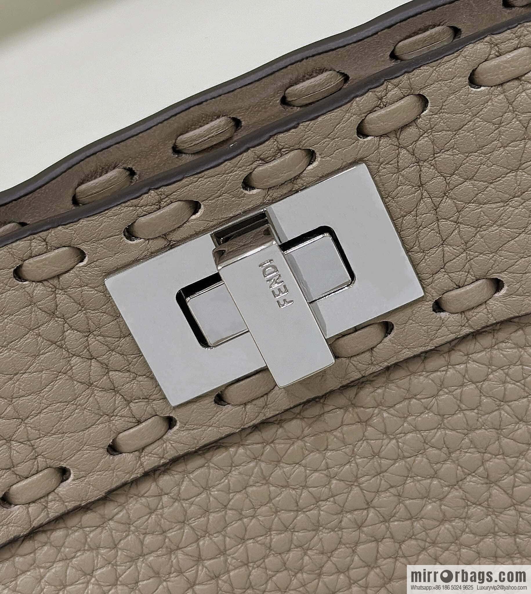 FENDI peekaboo new series I see you petite model number 80133As gray