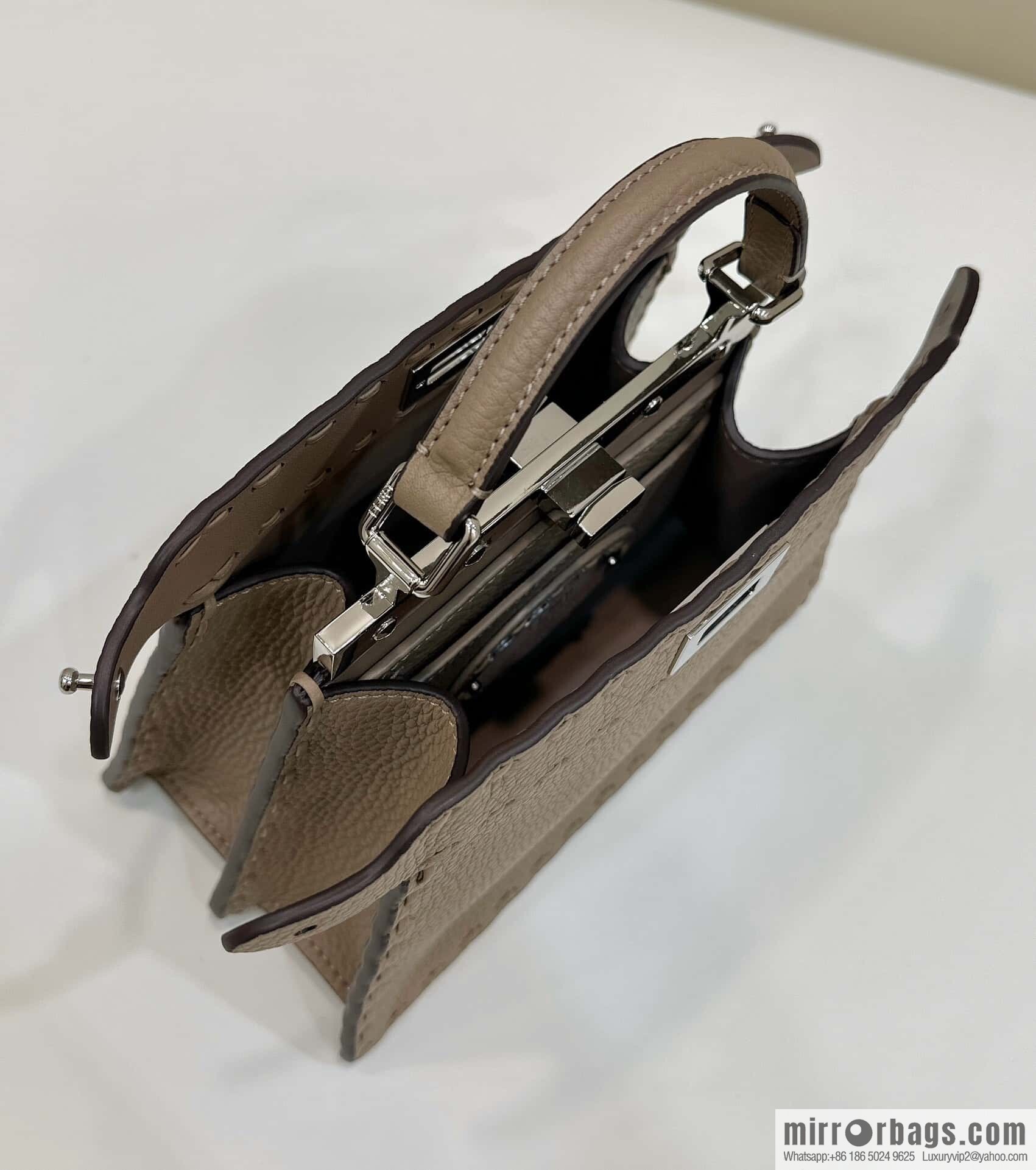 FENDI peekaboo new series I see you petite model number 80133As gray