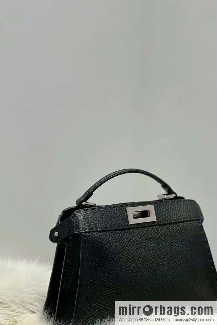 FENDI peekaboo new series I see you petite model number 80133As black