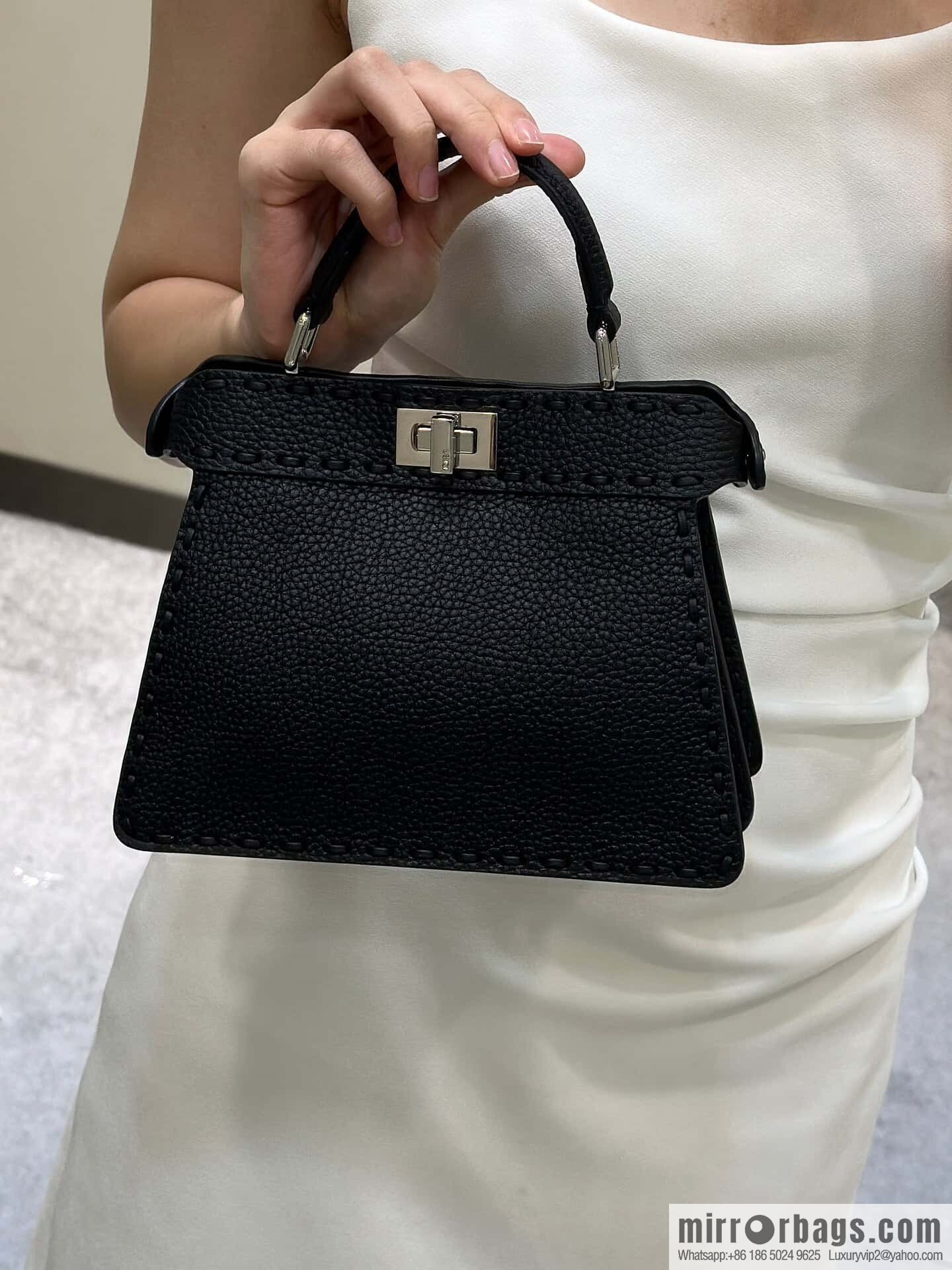 FENDI peekaboo new series I see you petite model number 80133As black