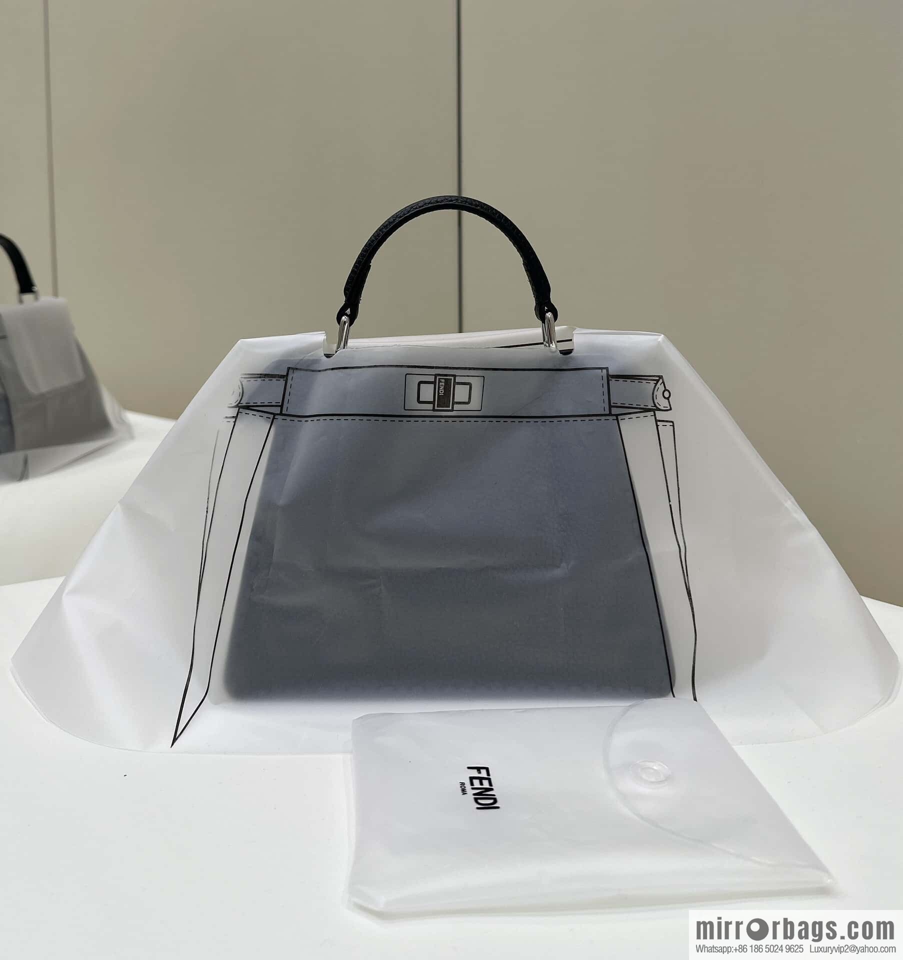 FENDI peekaboo new series I see you petite model number 80133As black