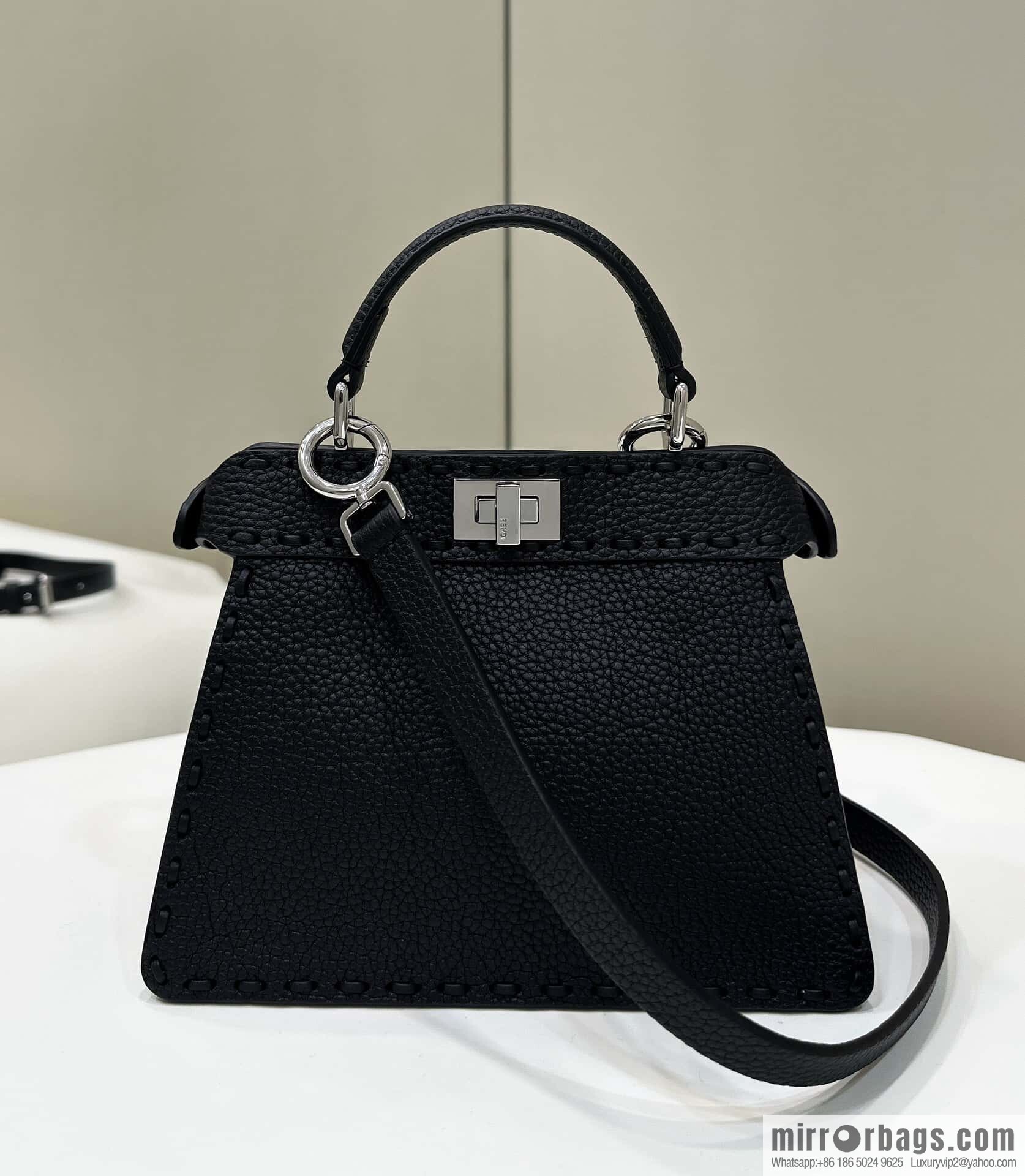 FENDI peekaboo new series I see you petite model number 80133As black