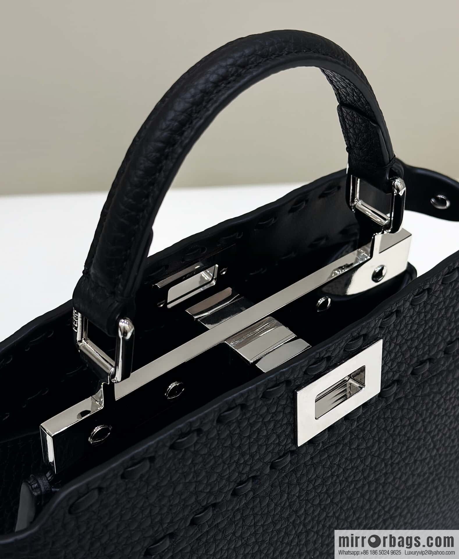 FENDI peekaboo new series I see you petite model number 80133As black