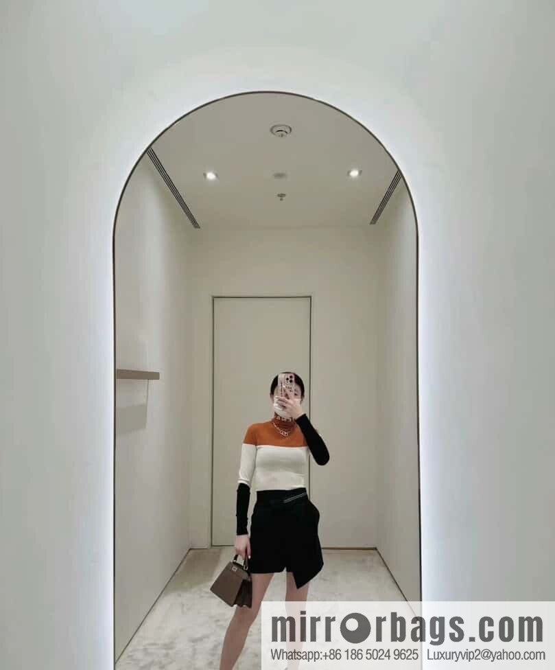 FENDI peekaboo new series I see you petite model number 80133As coffee color