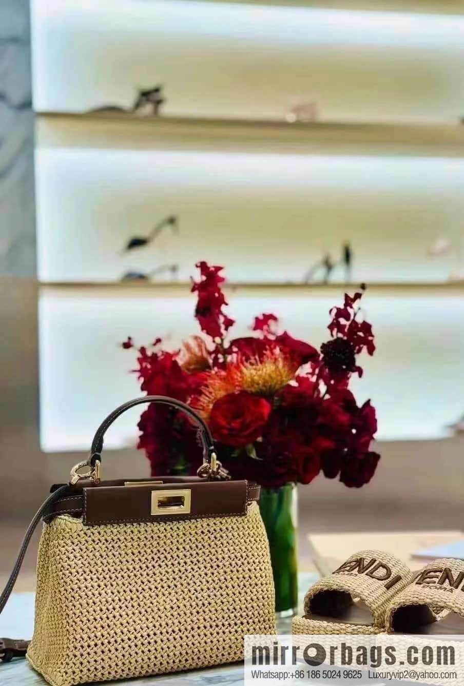 FENDI raffia series Peekaboo hand-woven, model number 8667