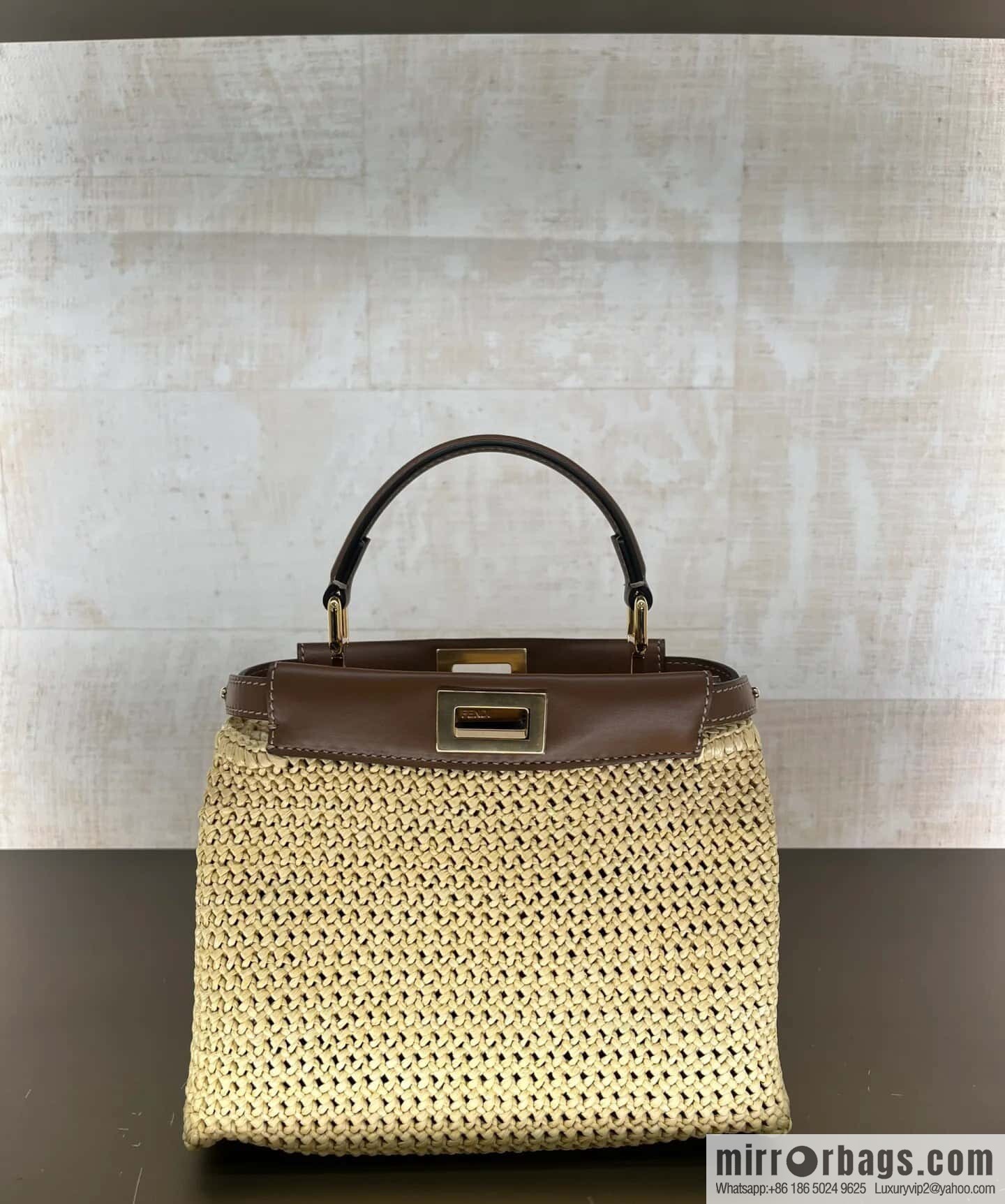 FENDI raffia series Peekaboo hand-woven, model number 8667