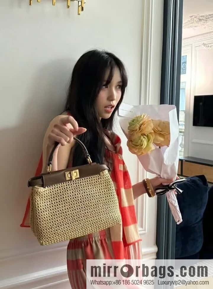 FENDI raffia series Peekaboo hand-woven, model number 8667