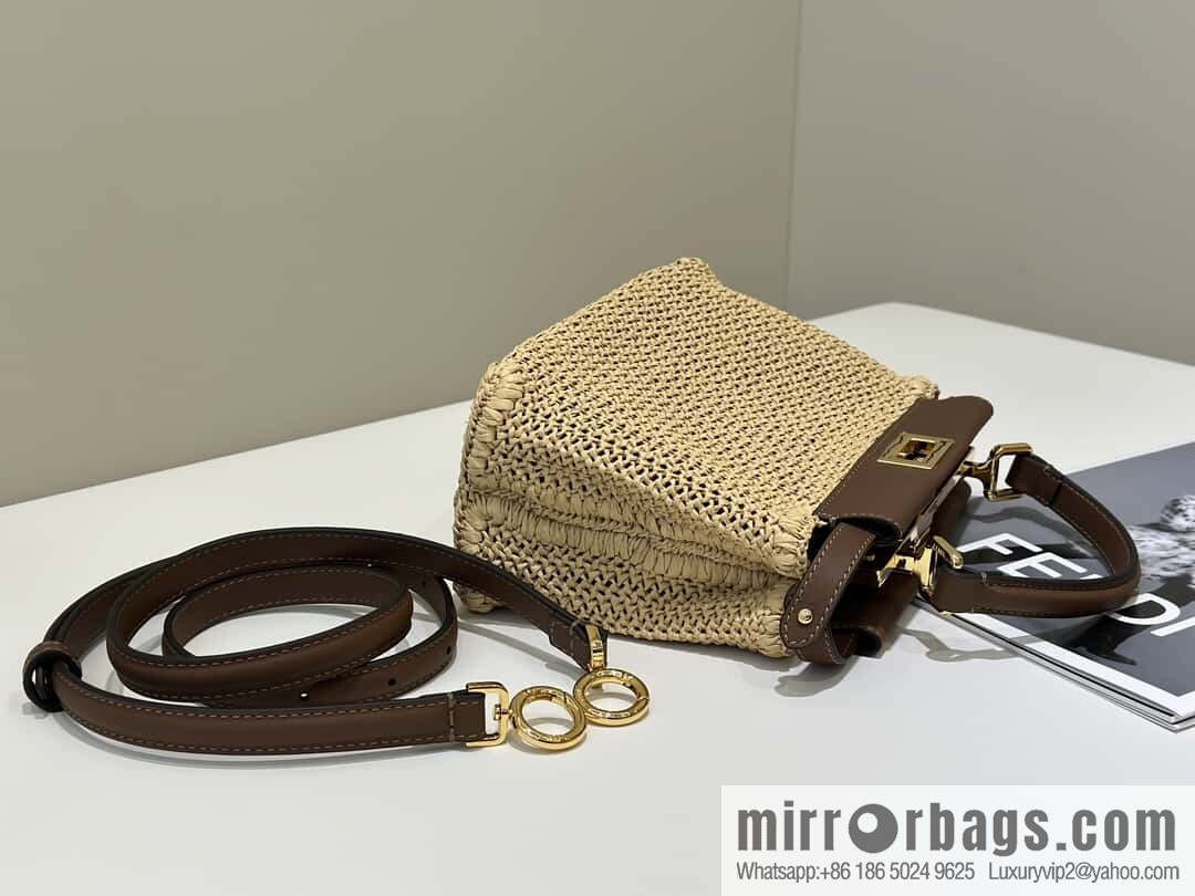 FENDI raffia series Peekaboo hand-woven, model number 8667