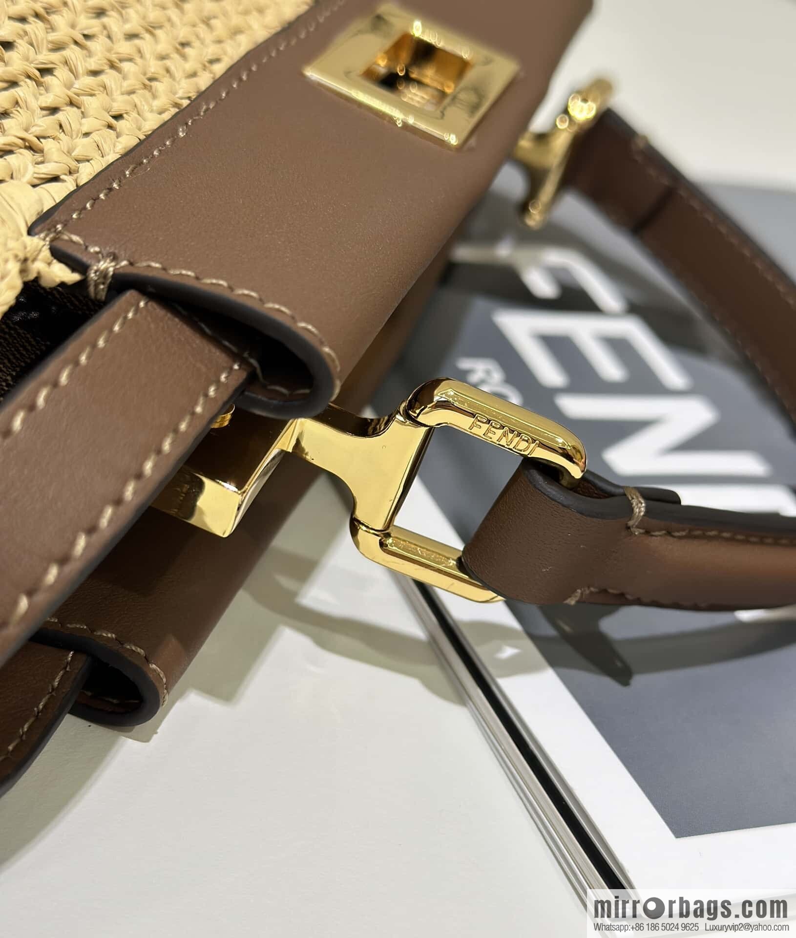 FENDI raffia series Peekaboo hand-woven, model number 8667
