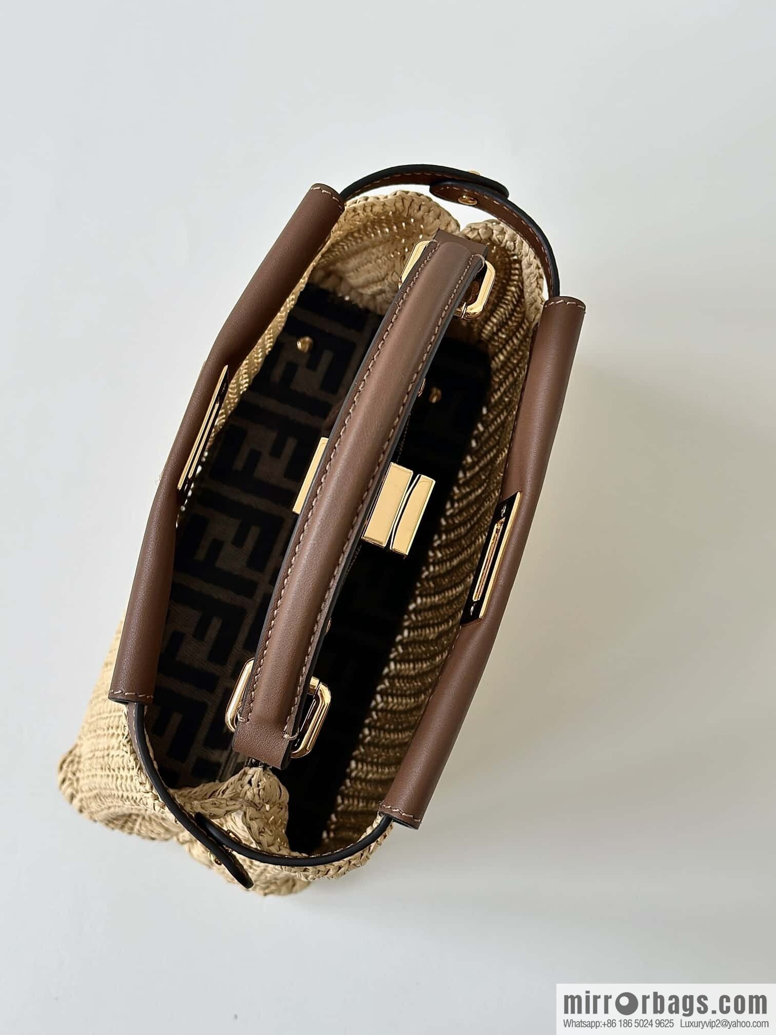 FENDI raffia series Peekaboo hand-woven, model number 8667
