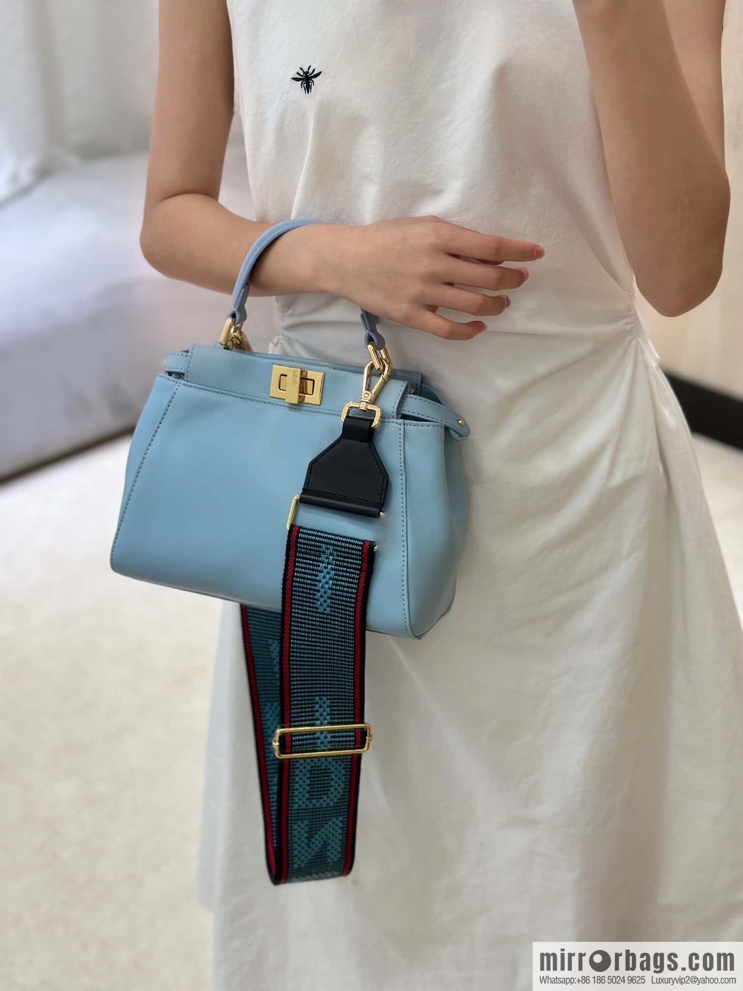 FENDI peekaboo series, model number: 8315 blue